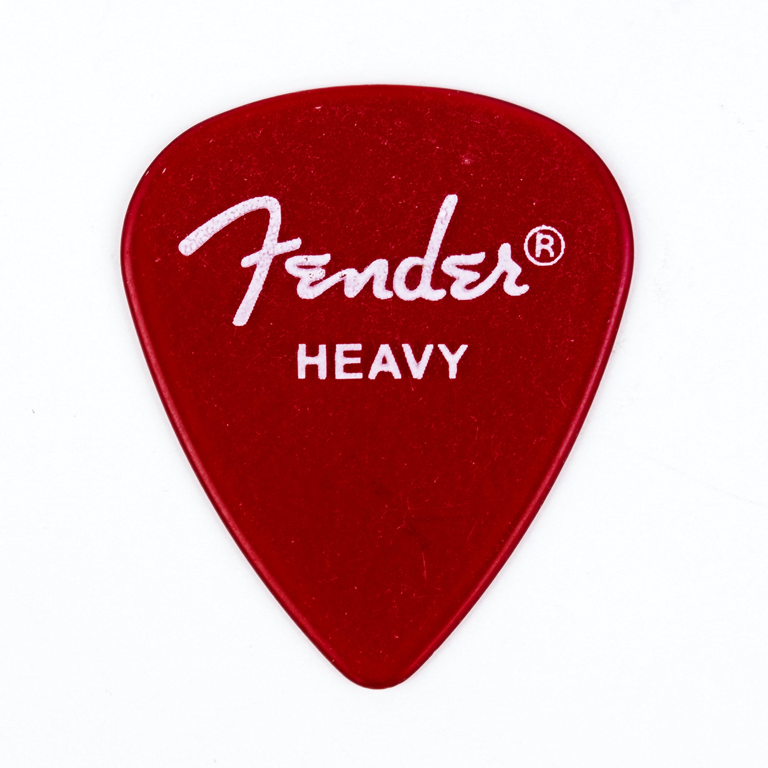 Fender California Clear Guitar Picks (12 Pack) - Durable Plectrums for Electric, Acoustic, Bass & Mandolin - Perfect for Beginners & Professional Musicians - Ideal for Rock, Blues & Country Music Playing