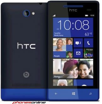 HTC 8S Windows 8 Smartphone Unlocked (Atlantic Blue) - 4G LTE Dual SIM, 4