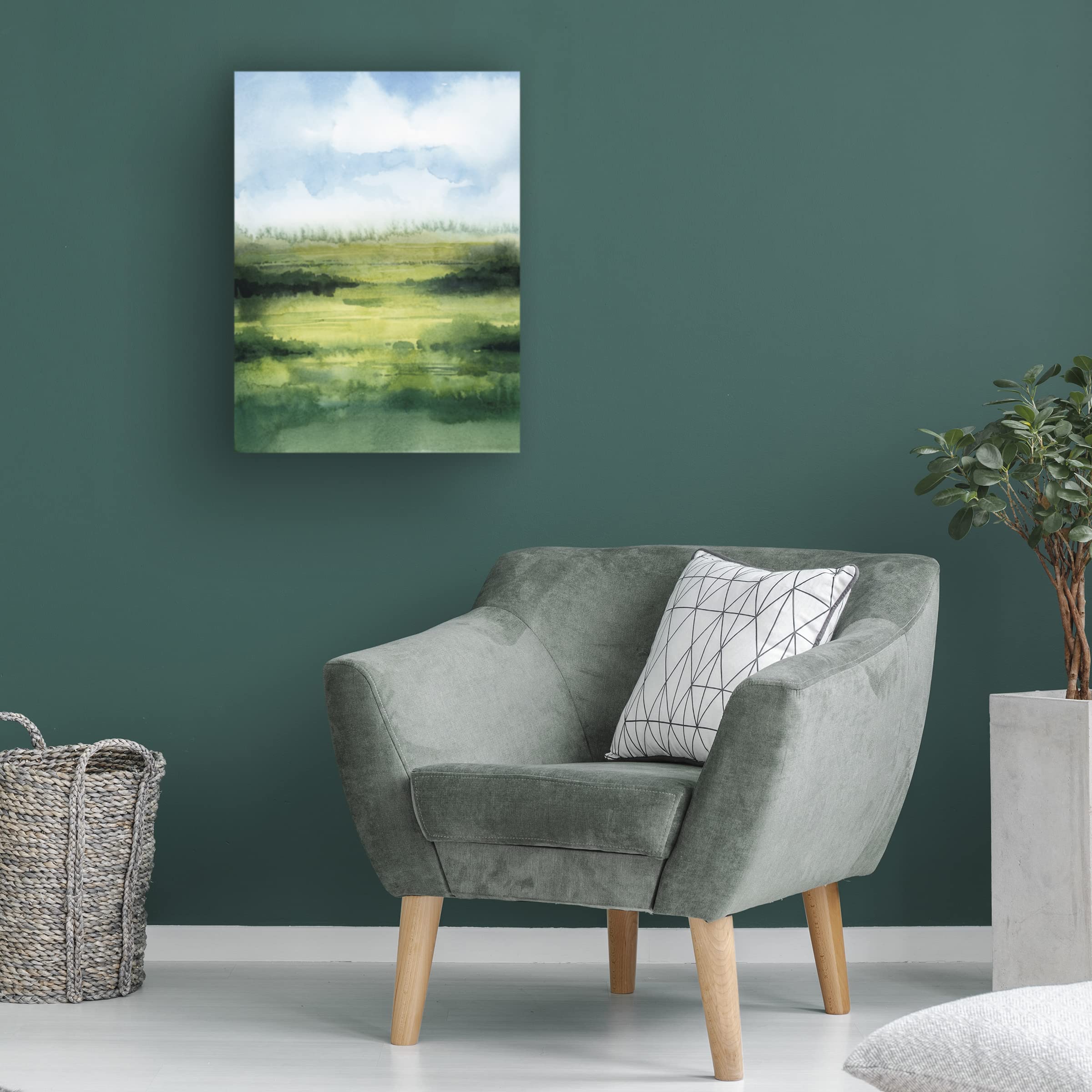 Grace Popp 'Fenland Glow I' Canvas Wall Art - Handmade Landscape Painting for Living Room, Bedroom & Office Decor - Premium Trademark Fine Art Collection