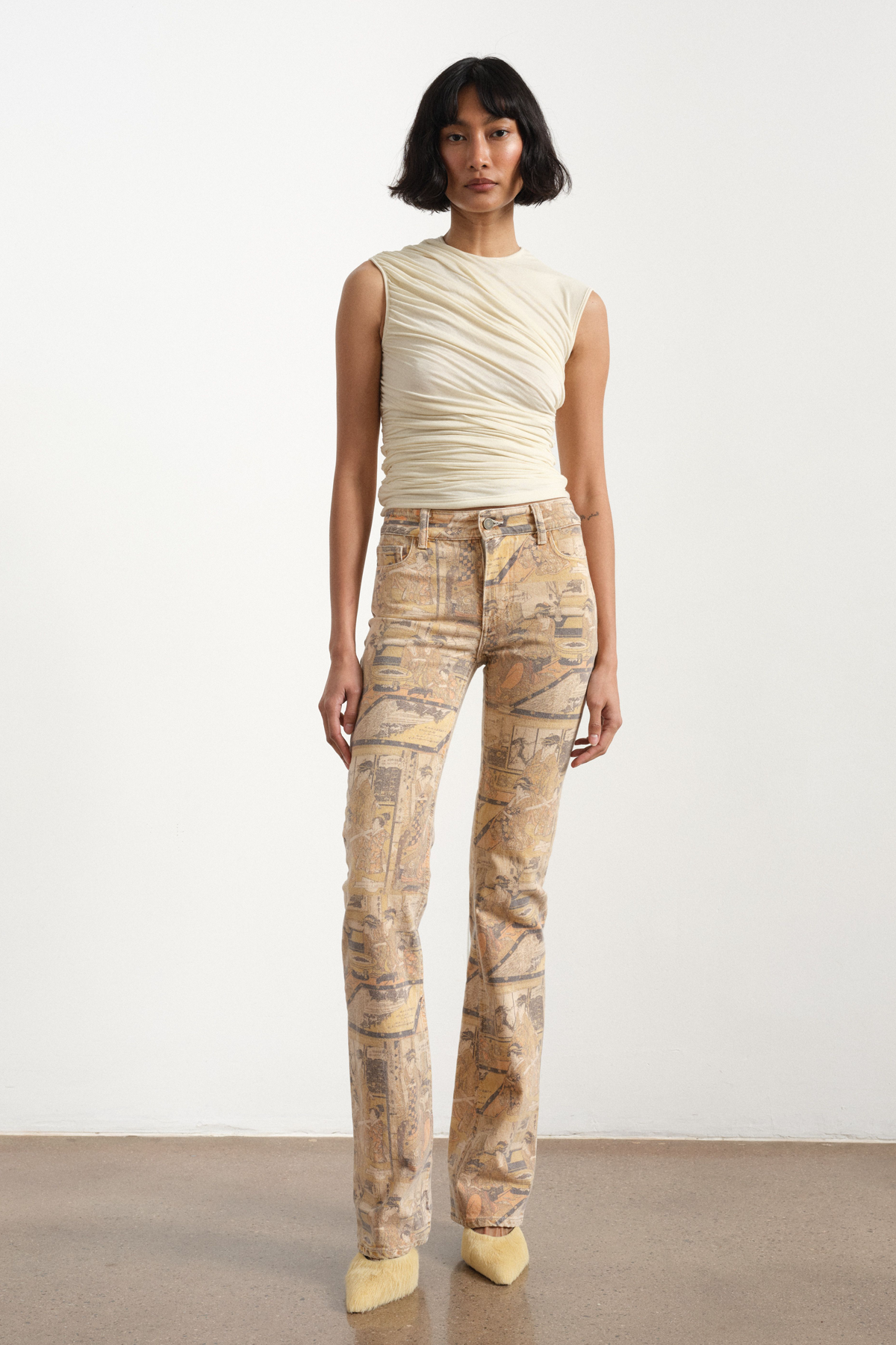 Organic Cotton Women's Jeans - Comfortable High-Waist Skinny Denim Pants for Casual Wear & Everyday Outfits