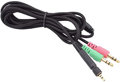 Alitutumao Replacement Aux Cable for Sennheiser Gaming Headsets - Compatible with Game ONE, Game Zero, PC 373D, GSP 350, GSP 500, GSP 600 - Works with Xbox One, PS4, PC & Smartphones - Perfect for Gaming, Music & Online Meetings