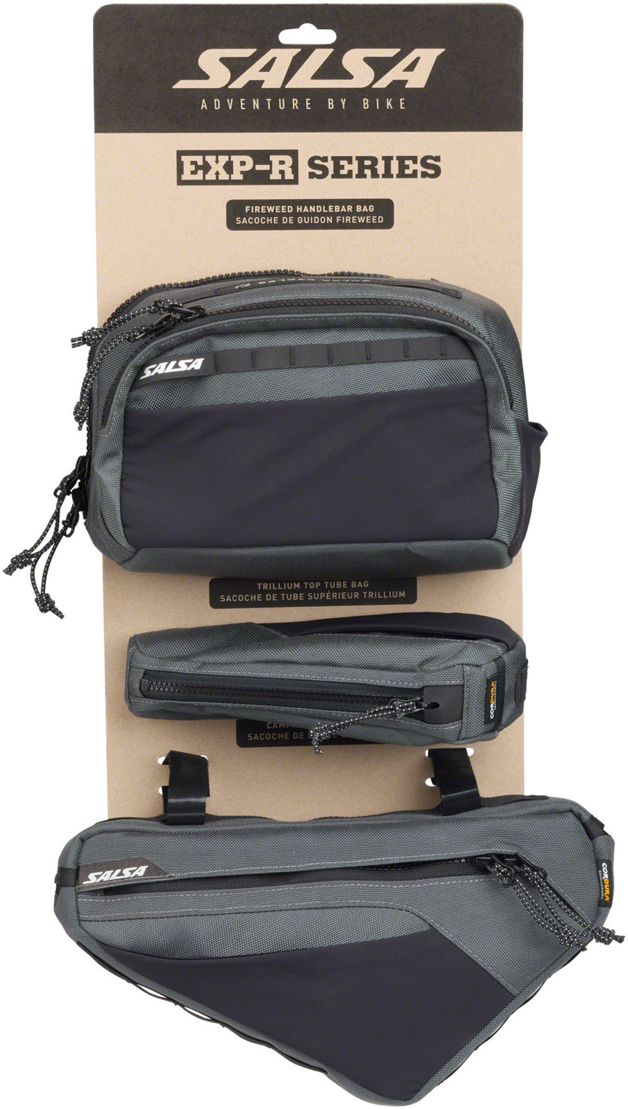 Salsa EXP R Series Bike Bag Bundle - Lightweight & Durable Cycling Accessories for Mountain & Gravel Bikes | Perfect for Commuting, Adventure Rides & Bike Packing