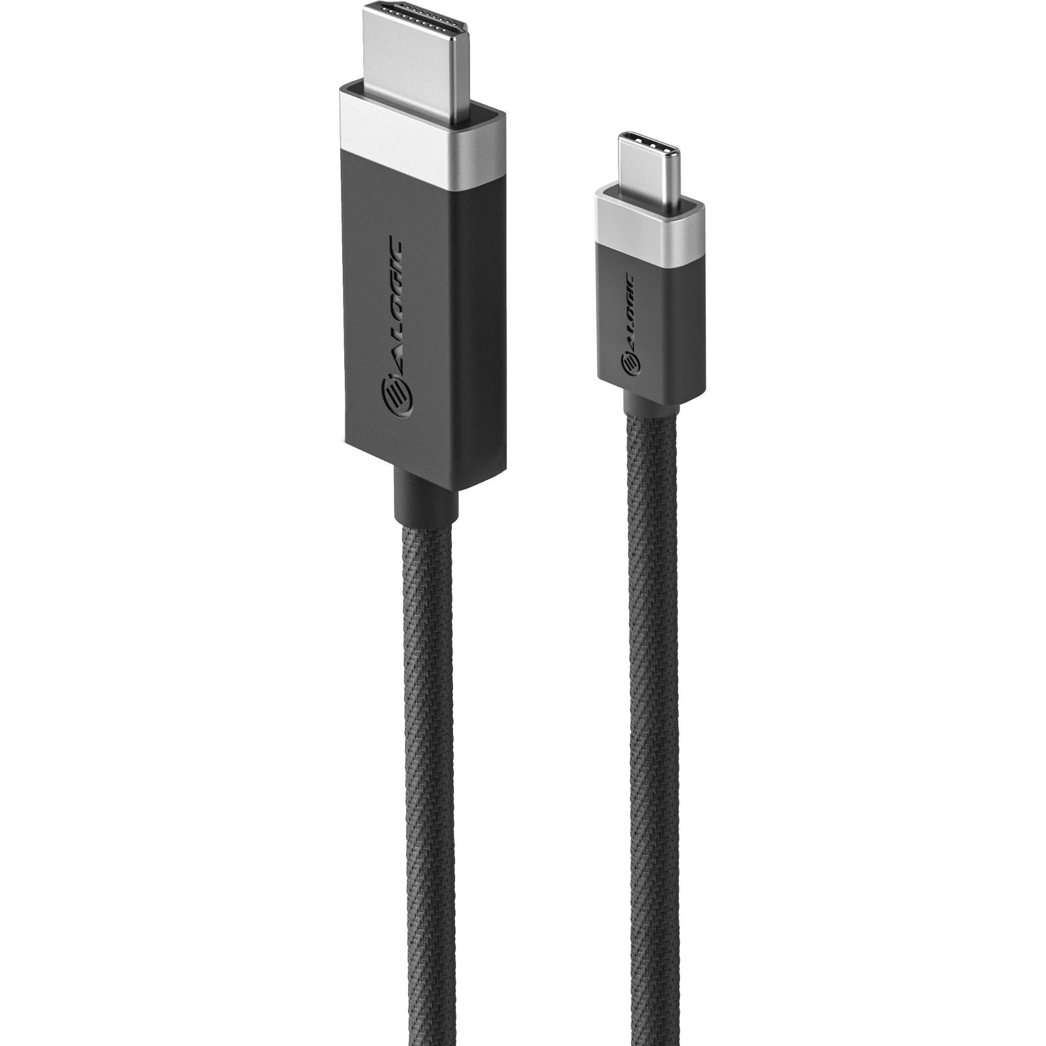 Alogic Fusion USB C to HDMI Cable 1m - 4K 60Hz High-Speed Video & Audio Transmission for MacBook, iPad, Samsung - Perfect for Home Theater, Office Presentations & Gaming