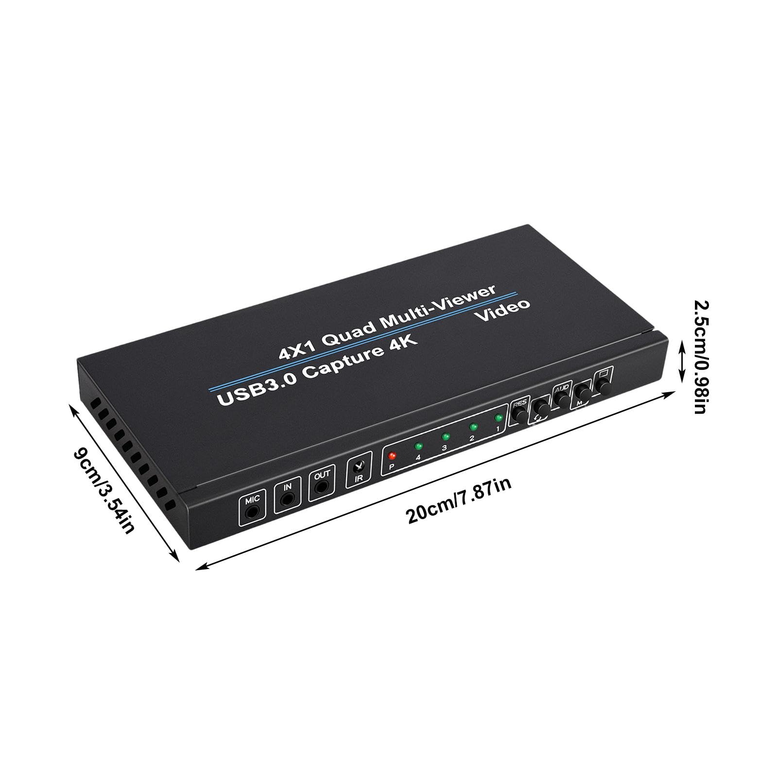 Samuliy USB Video Capture Card - 1080p 60fps HDMI Game Capture Device with Audio for PC, Mac, PS4, Xbox - Live Streaming & Recording for Twitch, YouTube, OBS - Includes Remote Control for Easy Operation