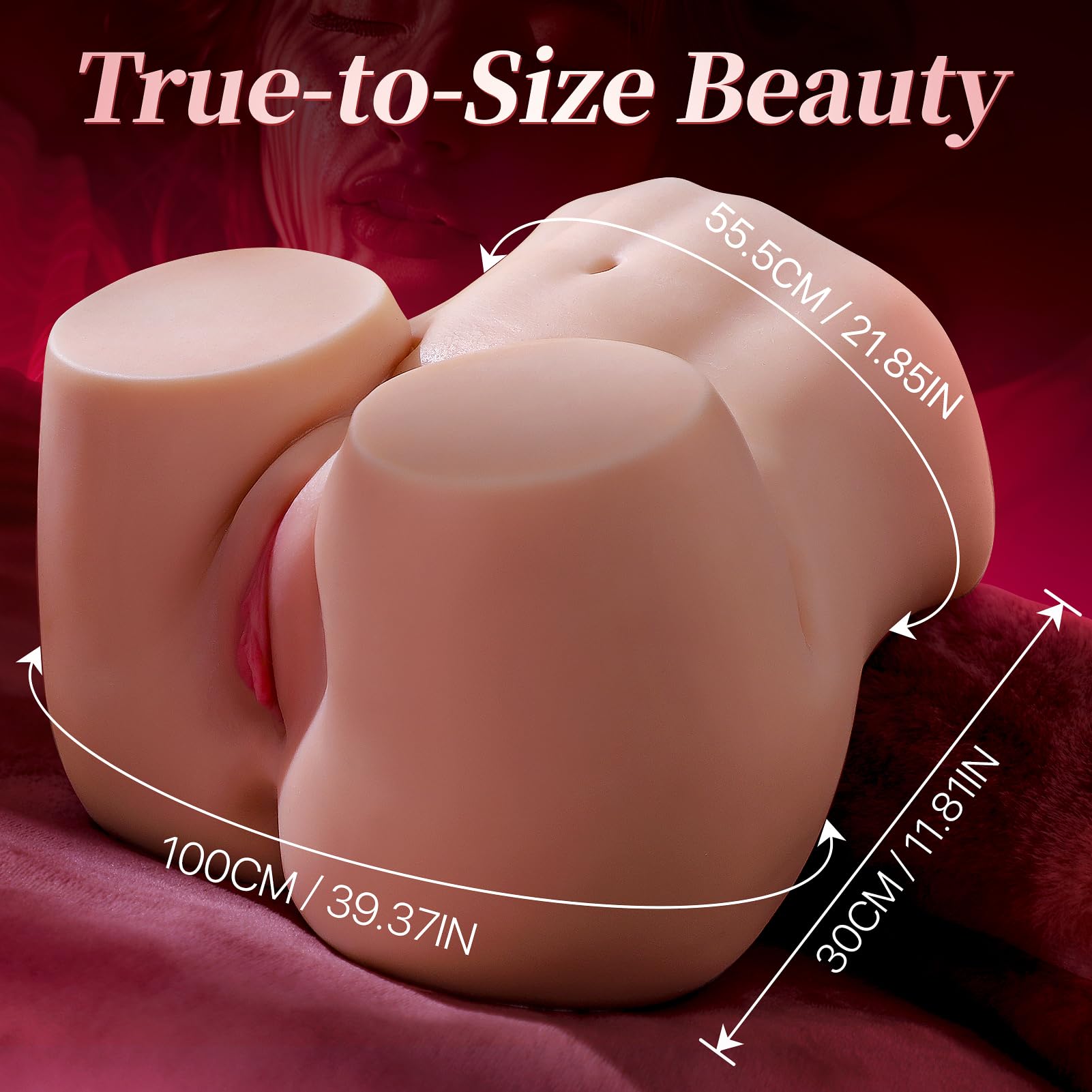 Realistic 22.3LB Male Silicone Sex Doll - 1:1 Scale Lifelike Male Masturbator with 3D Tight Vagina & Anal Channel | Tempting Labia Sucking Stroker Pocket Pussy for Men | Perfect for Solo Pleasure, Couples Play & Discreet Storage