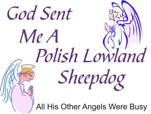 God Sent Me A Polish Lowland All His Other Angels Were Busy Funny Dog Lover T-Shirt - Cute Animal Graphic Tee for Men & Women - Perfect Gift for Pet Owners & Dog Enthusiasts