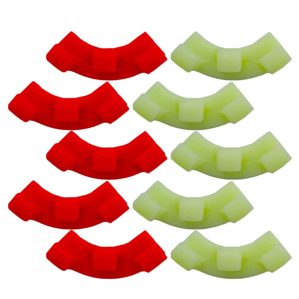 KESYOO 10-Piece 90 Degree Plant Bender Set - Low Stress Training Clips for Plant Stem Support & Growth Control (Red/Green) - Perfect for Indoor Gardening, Hydroponics & Bonsai Training