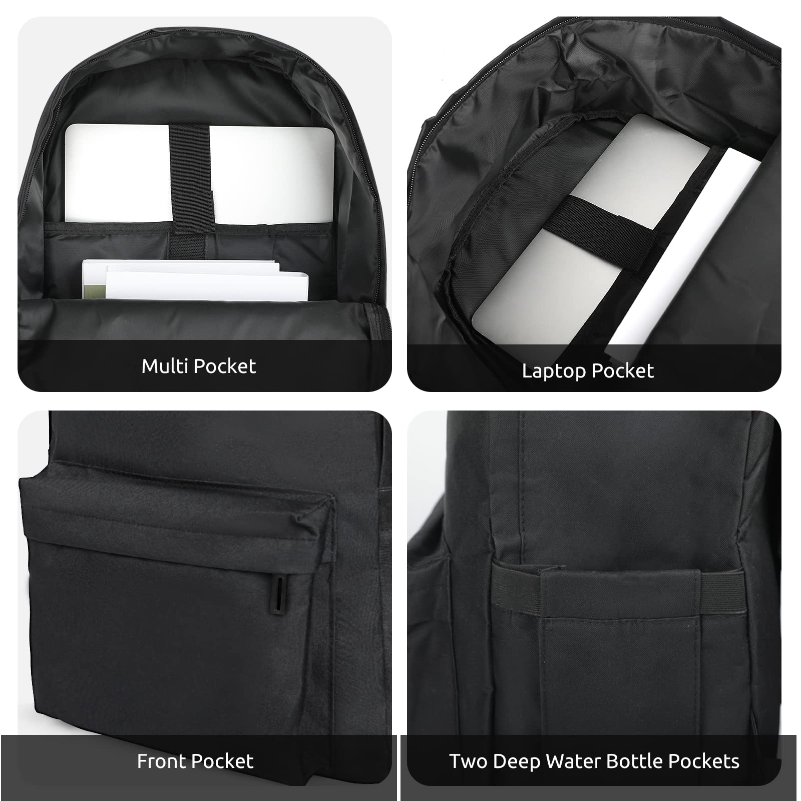 Lightweight Laptop Backpack for Women & Men - Water-Resistant College Bookbag with Padded Computer Compartment - Large Travel Backpack for Work, School, Business Trips | Perfect for Daily Commute, Campus Life & Business Travel
