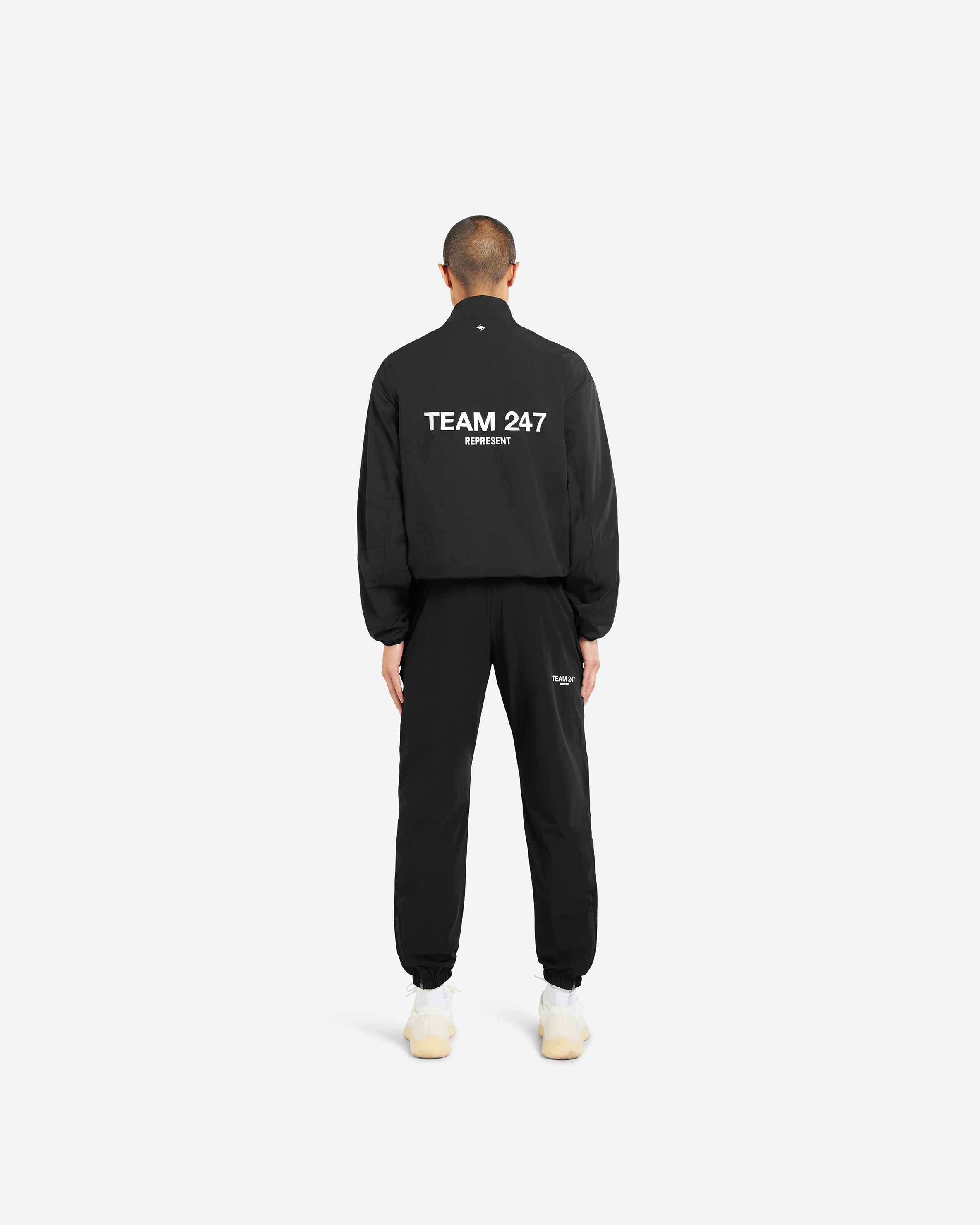 Team 247 Performance Track Jacket for Men & Women - Lightweight Running Hoodie with Zipper Pocket - Black Athletic Jacket for Jogging, Gym & Outdoor Sports