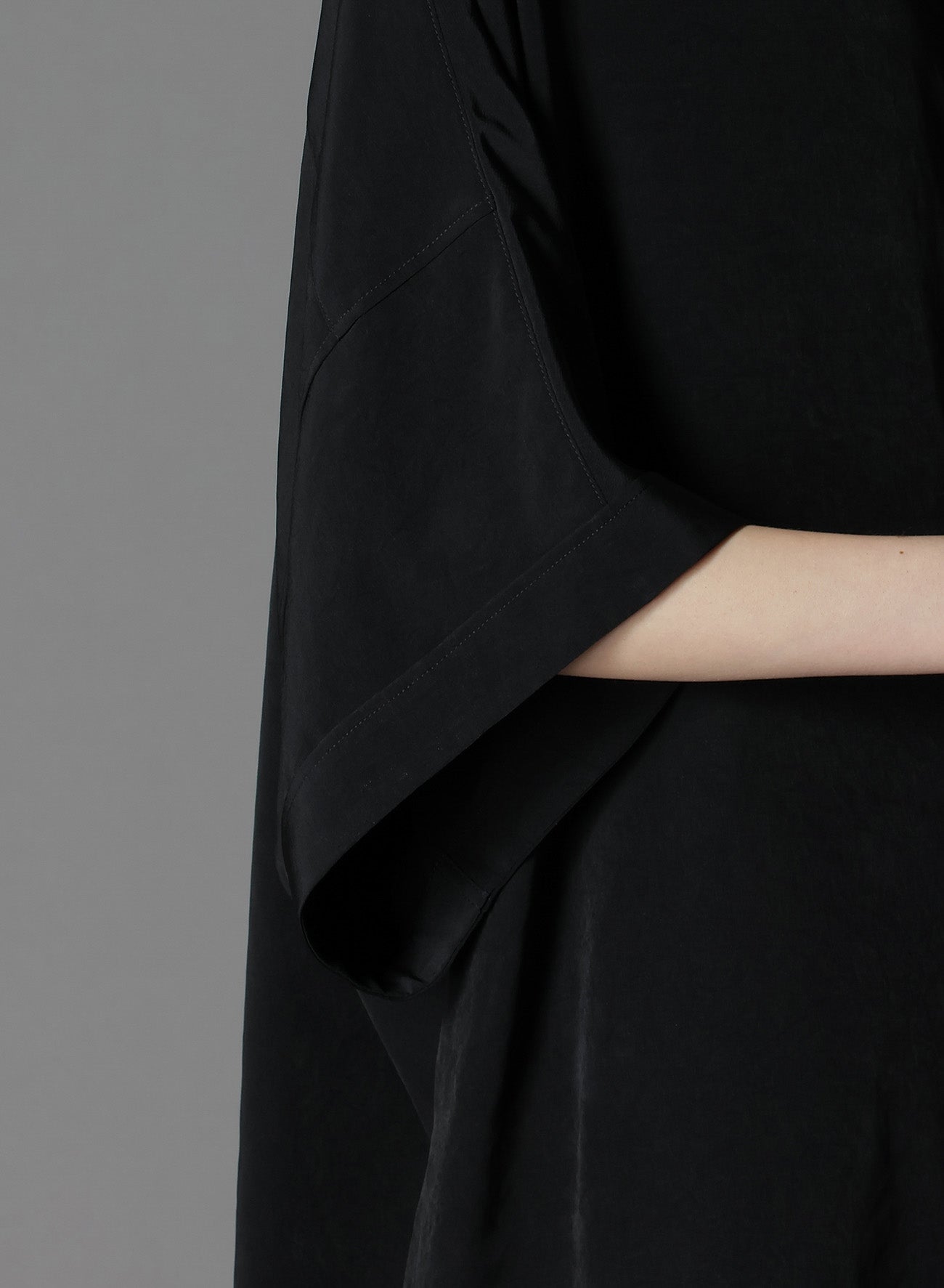 Elegant Crepe de Chine Dolman Sleeve Blouse - Short Sleeve Flowy Top for Women | Perfect for Office Wear, Casual Outings & Summer Fashion