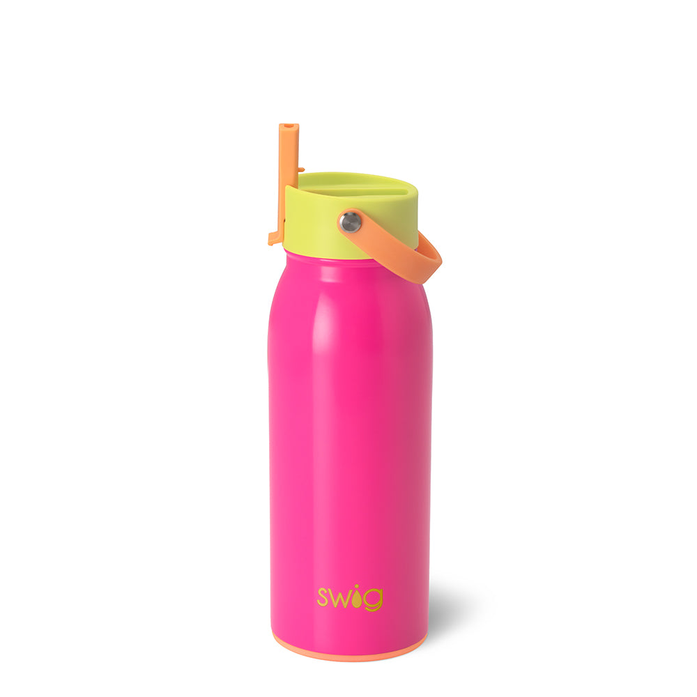 Tutti Frutti Flip & Sip Water Bottle 36oz - Leak Proof, BPA Free, Insulated Stainless Steel Tumbler for Kids, School, Sports & Outdoor Activities