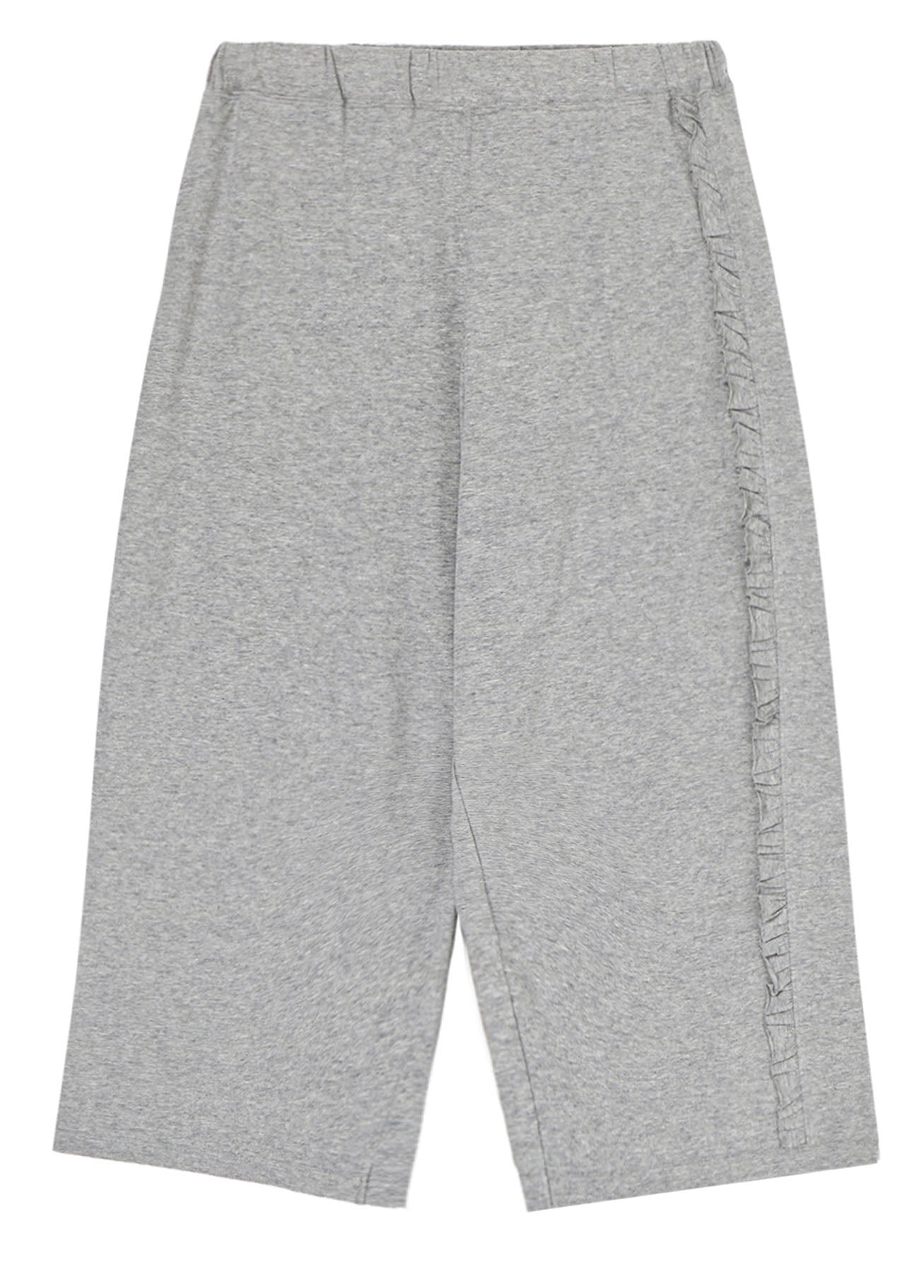 Soft Cotton Jersey 4/5 Length Pants with Frill Detail - Women's Casual Lounge Pants for Home, Yoga & Summer Outfits