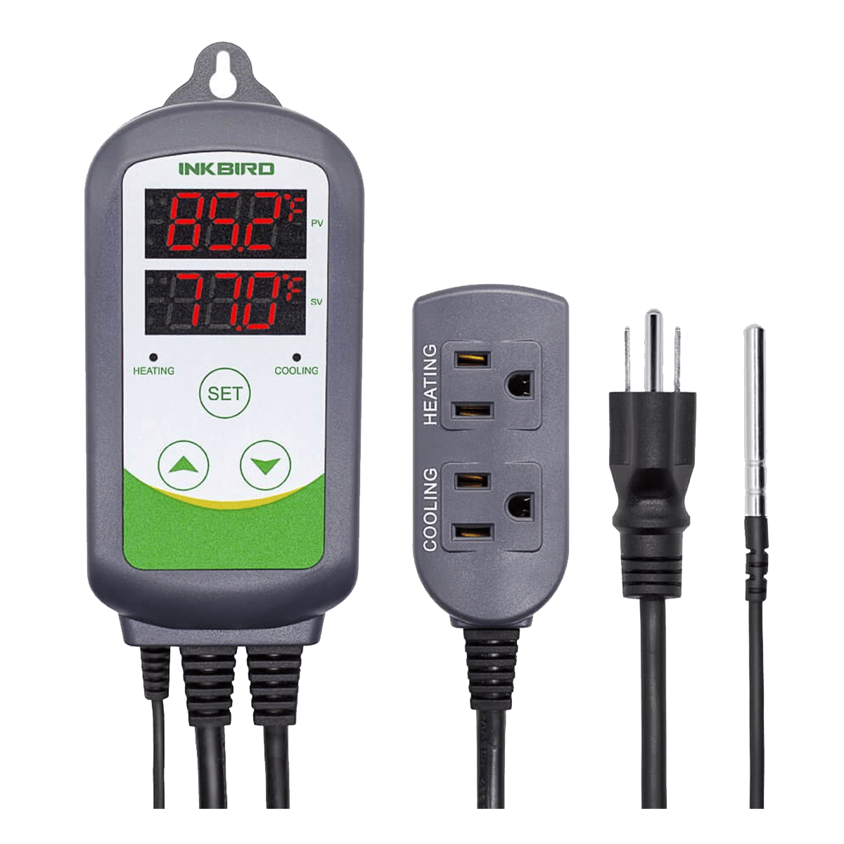 ITC-308 Digital Temperature Controller - Precise Thermostat for Homebrew, Aquariums & Reptile Tanks | Home Brewing, Hydroponics & Terrarium Use
