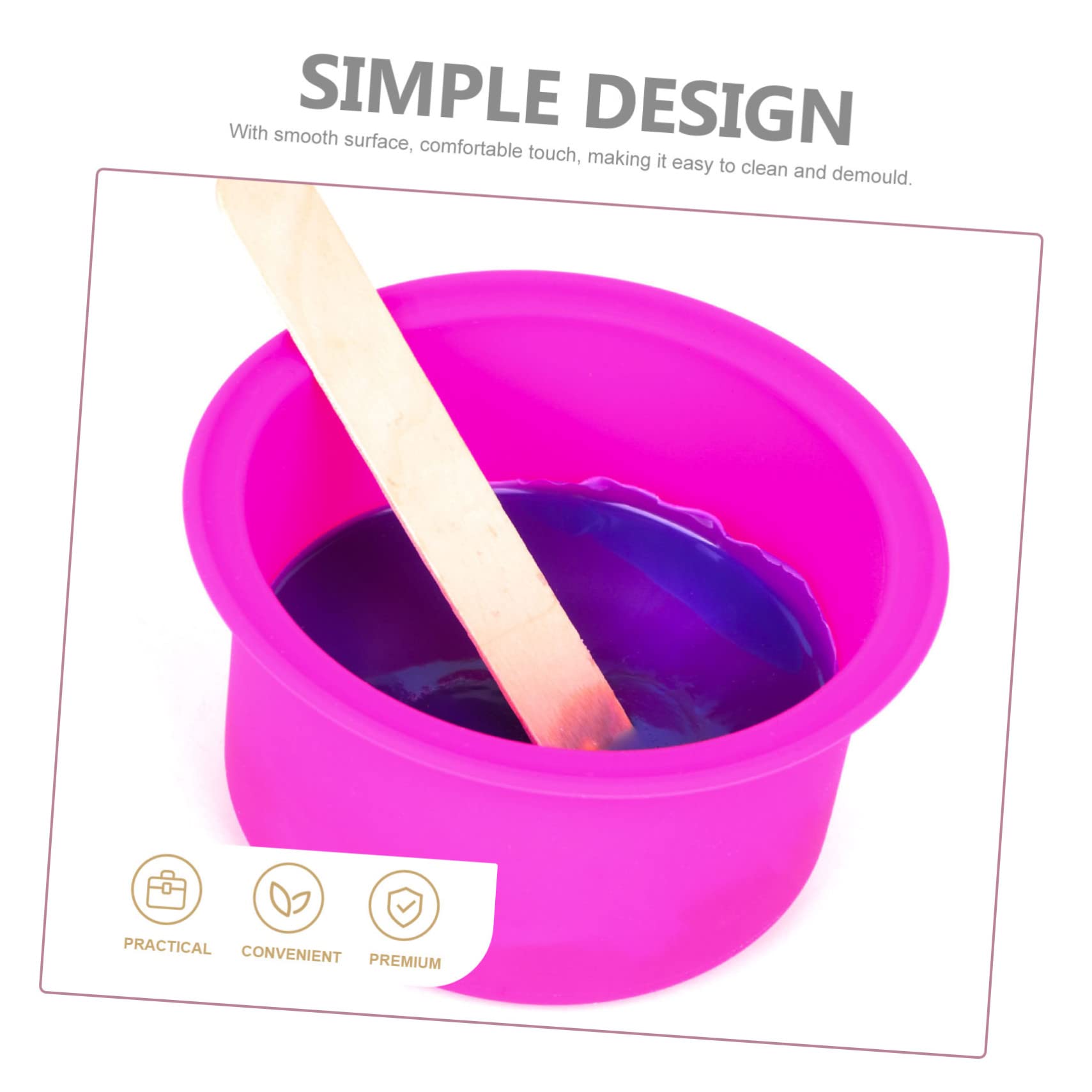 Operitacx 5-Pack Reusable Wax Melting Bowls - Scented Wax Warmer Liners for Hair Removal, Candle Wax, Wax Melts | Compatible with Wax Warmers & Fryers | Perfect for DIY Beauty, Home Spa, and Aromatherapy