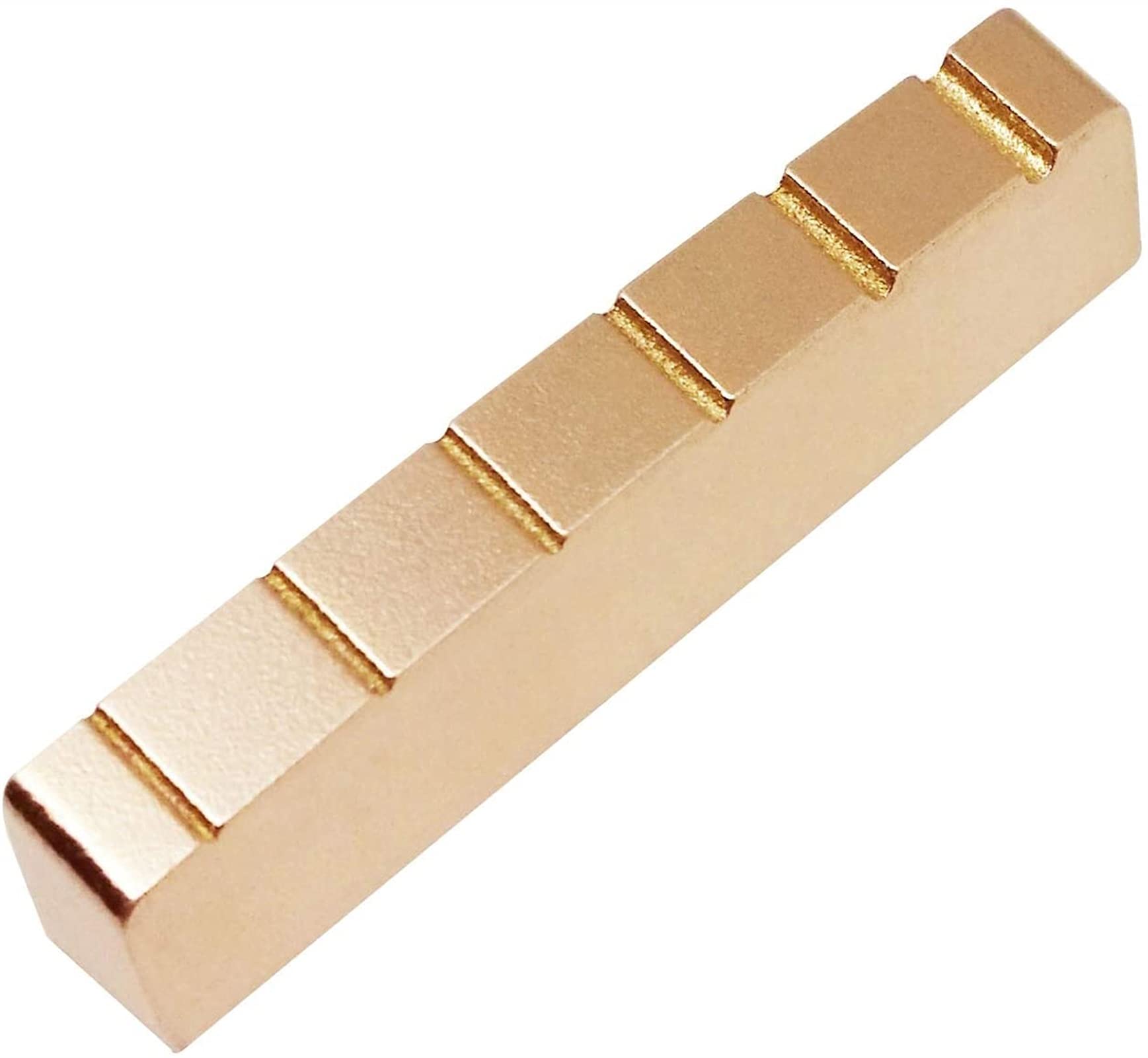 Brass Electric Guitar Bridge Saddle & Pre-Slotted Nut Replacement for 6-String Les Paul LP Style Guitars - Perfect for Guitar Repair, Upgrades & DIY Projects
