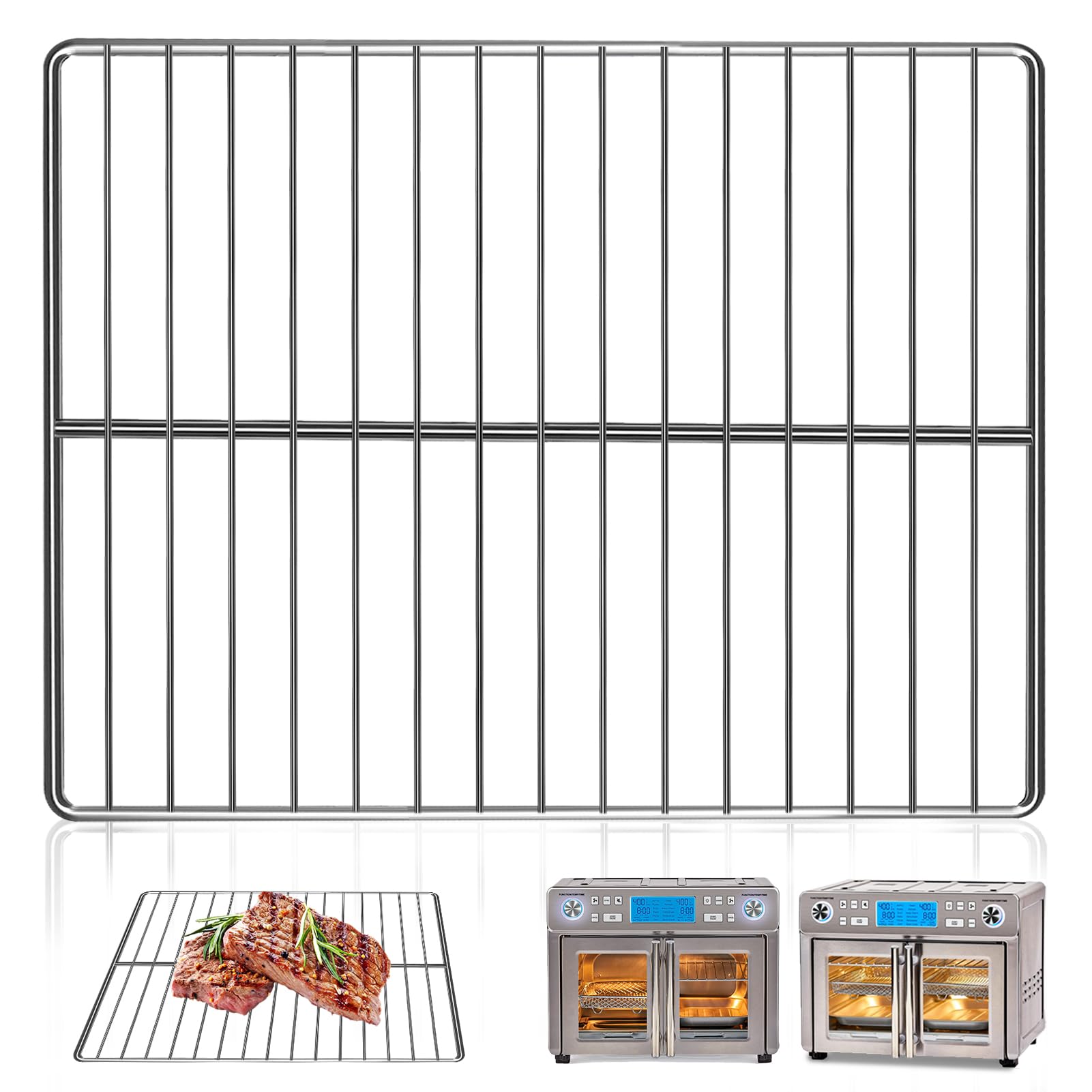 Stainless Steel Air Fryer Wire Rack for Emeril Lagasse 360 Dual Zone 25QT Air Fryer Oven - 14