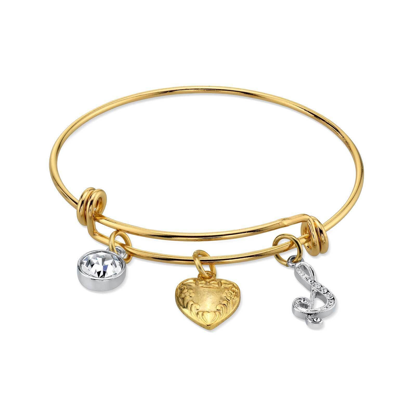 Gold Tone And Crystal Clear