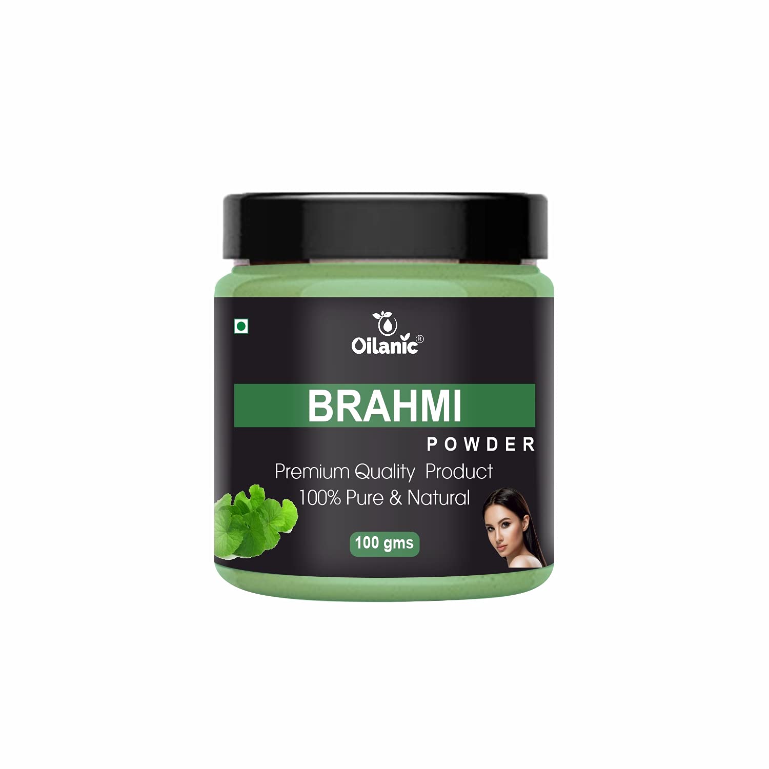 Oilanic 100% Pure & Natural Brahmi Powder for Skin & Hair Care - 3 Pack (300g) | Ayurvedic Herbal Supplement for Hair Growth, Scalp Health & Glowing Skin - Perfect for DIY Face Masks & Hair Treatments