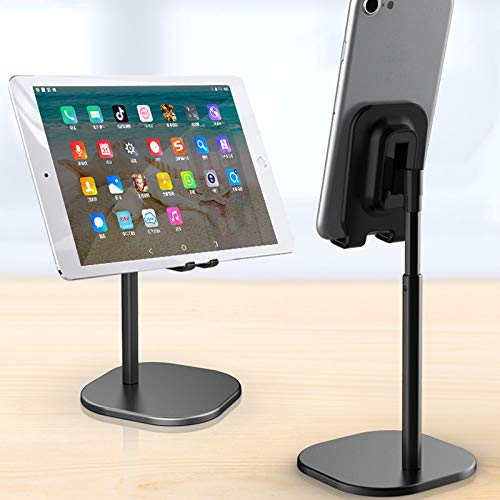 VALINK Adjustable Phone Stand Holder - Portable Telescopic Desktop Stand for iPhone, Samsung, iPad & Tablets - Perfect for Home Office, Bedroom & Travel Use
