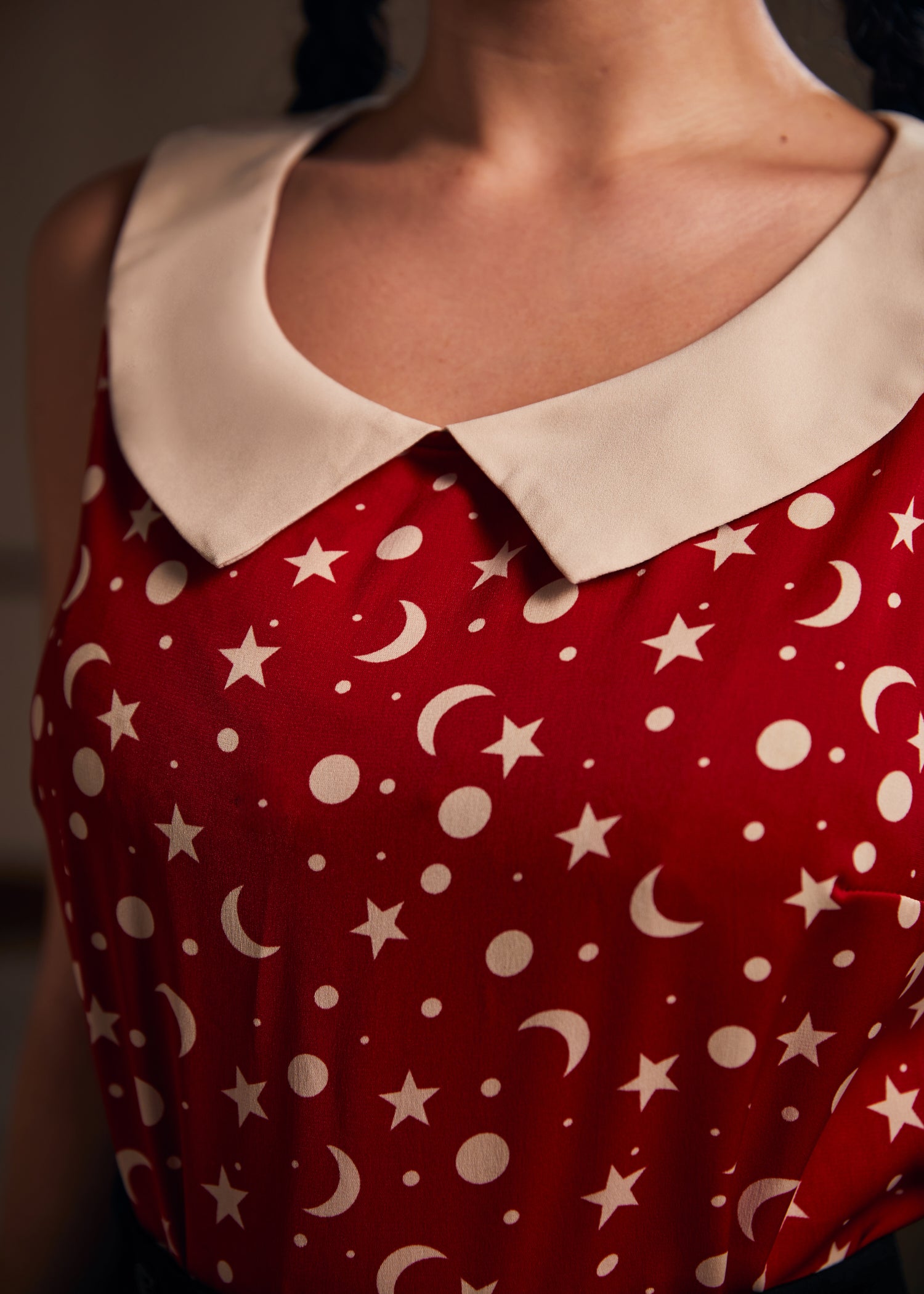 Harvest Moon Melodies Collared Top - Stylish Women's Blouse for Casual & Office Wear | Perfect for Everyday Outfits & Professional Looks
