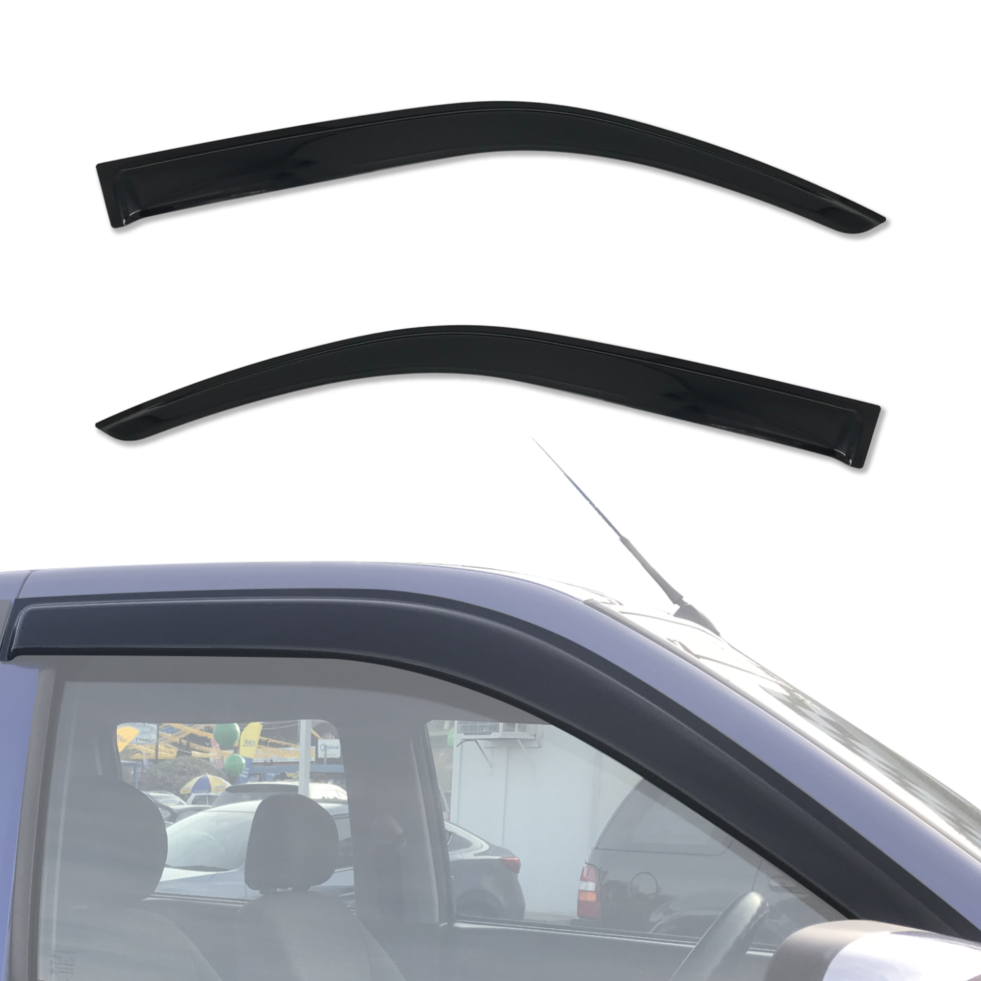 Premium Weather Shields for ISUZU D-MAX DMAX Single/Extra Cab (2008-2012) - Durable Wind & Rain Protection for Off-Road Adventures & Daily Commutes