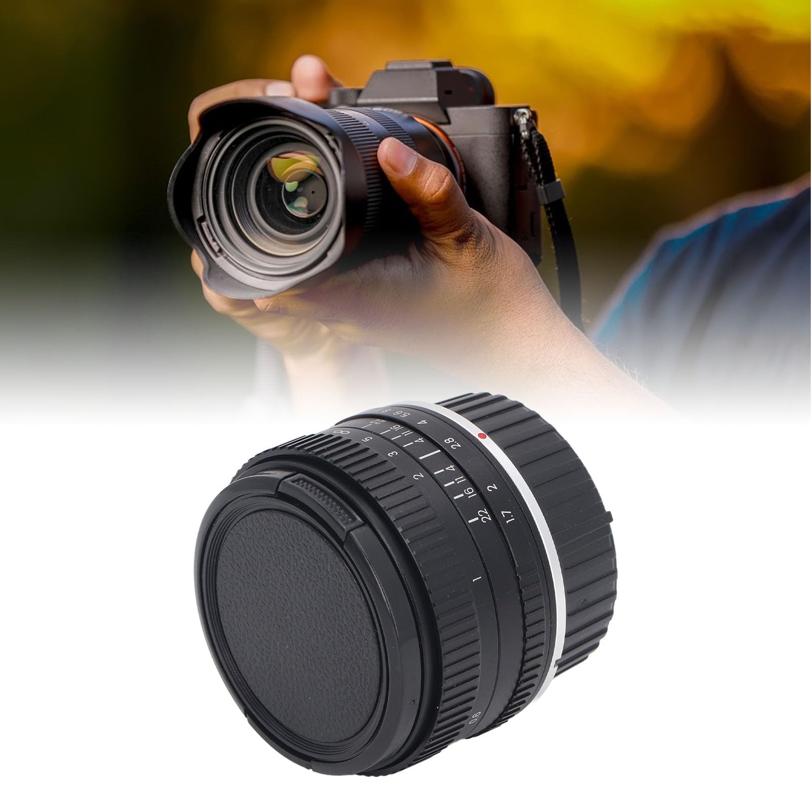 50mm F1.7 Full Frame Manual Focus Lens - Large Aperture Prime Lens for Nikon F Mount DSLR & Mirrorless Cameras - Perfect for Portrait, Street & Low Light Photography