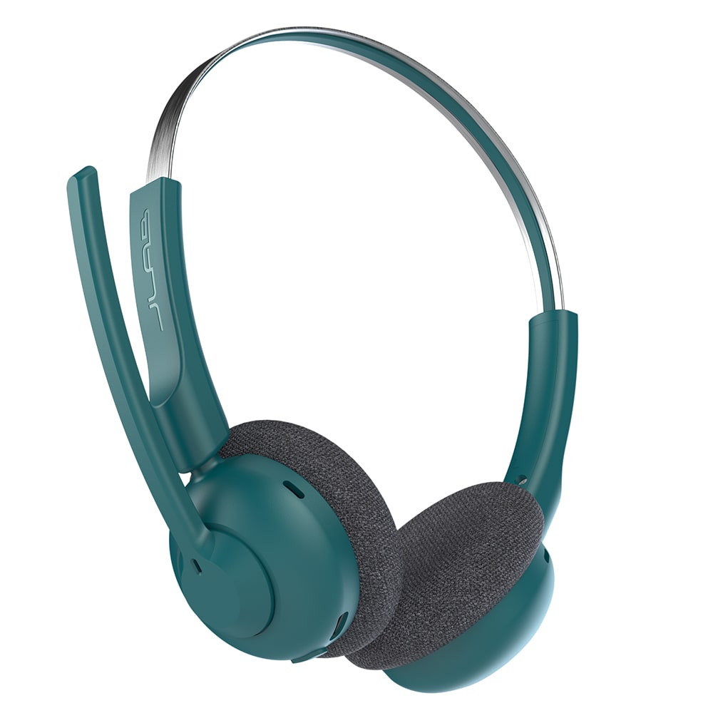 GO Work POP Wireless On-Ear Headset - Lightweight Bluetooth Headphones with Noise Cancelling Mic for Office, Commuting & Remote Work (Teal)