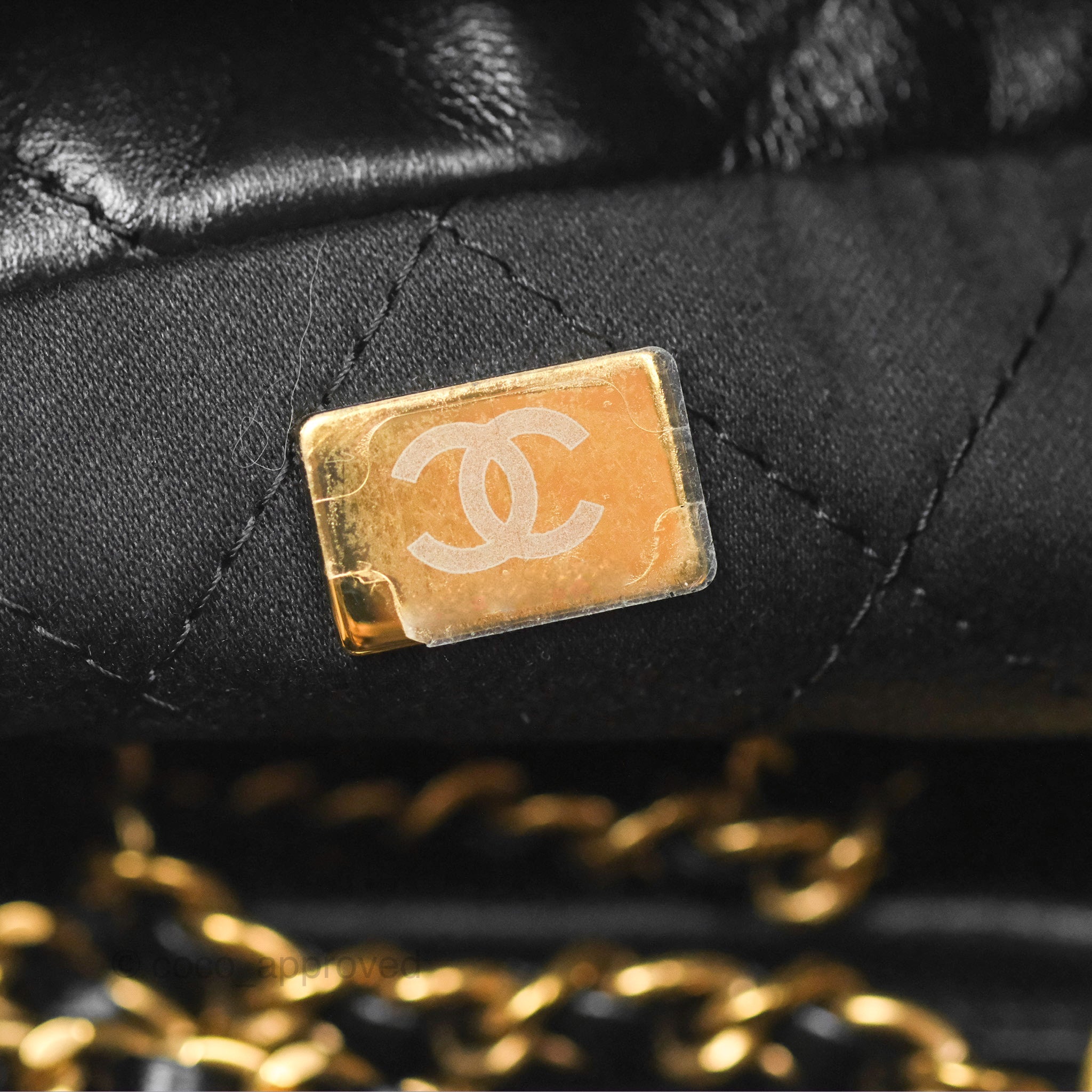 Chanel 22 Mini Bag Black Crumpled Calfskin Leather Crossbody Purse for Women | Luxury Designer Handbag for Date Night, Parties & Everyday Use