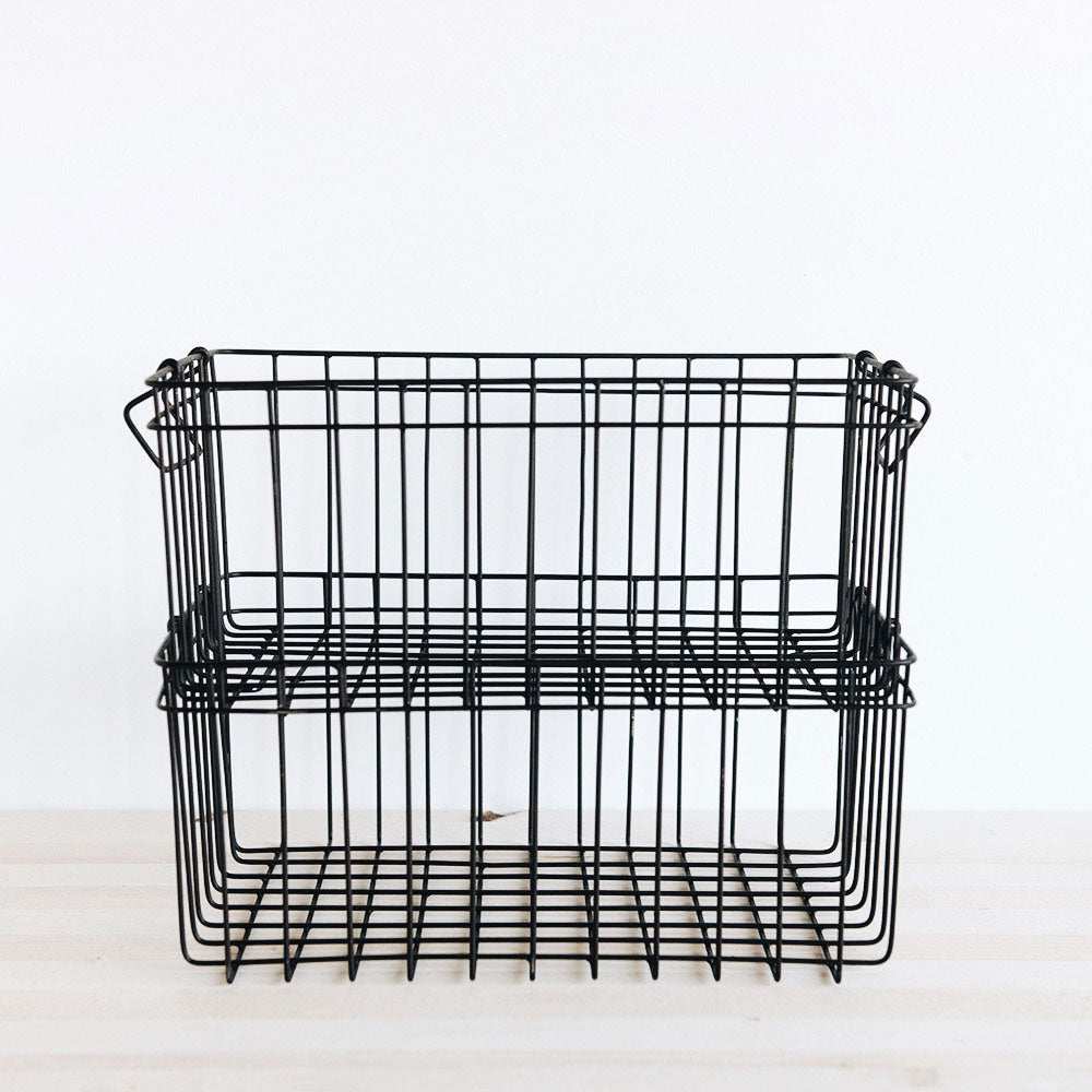 Stackable Storage Baskets for Home Organization - Foldable Fabric Bins for Closet, Nursery, and Office Storage | Space-Saving Home Decor Solution
