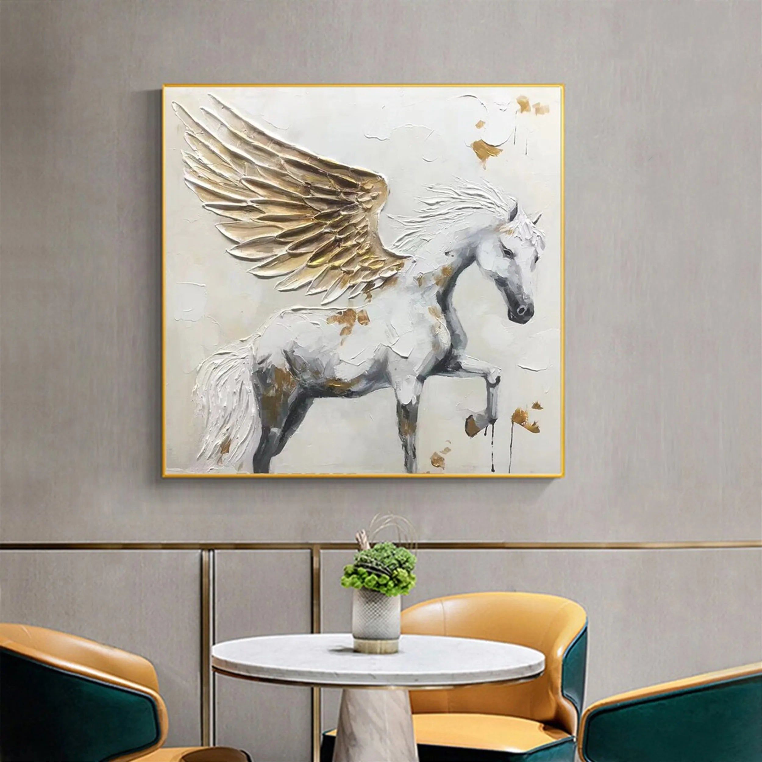Animal Art Painting #AP029 - Handmade Canvas Wall Art for Home & Office Decor - Perfect for Living Room, Bedroom, or Gift