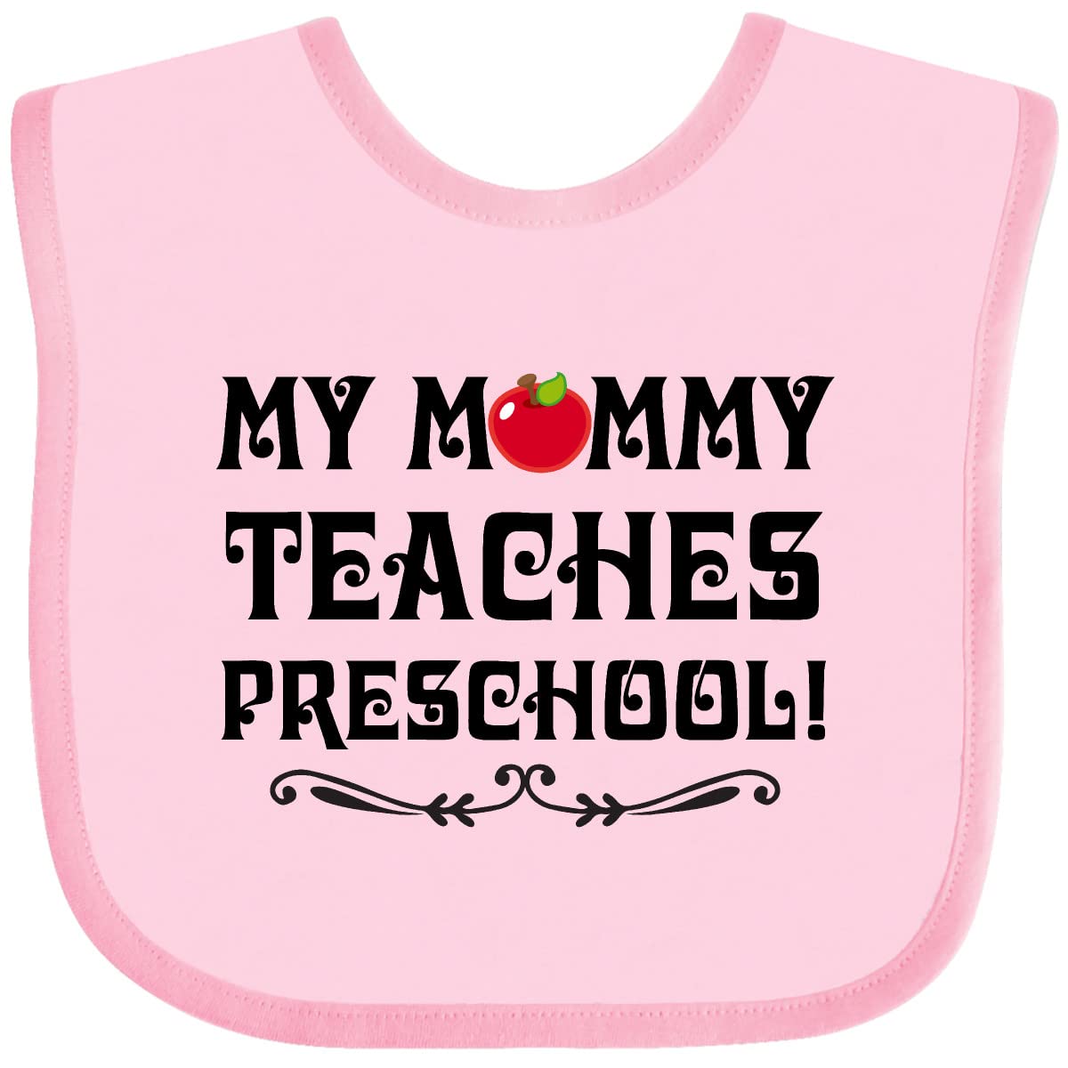 Inktastic Baby Bib for Preschool Teacher Mommy - Perfect for Feeding & Playtime