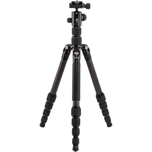 Benro Tripster Travel Tripod - Carbon Fiber Compact Tripod for DSLR Cameras | Lightweight & Portable for Travel, Hiking & Outdoor Photography (0 Series, Black)