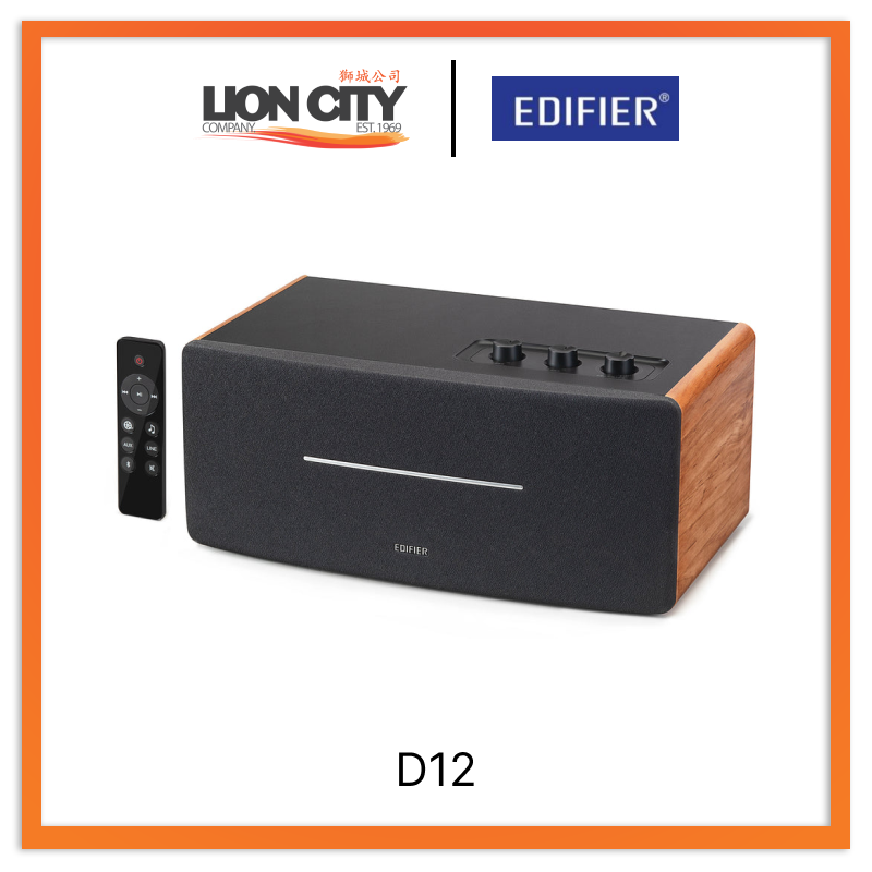 Edifier D12 70W Bluetooth Speaker - Portable Wireless Speaker with Deep Bass, HD Sound for Home, Outdoor, Party & Travel - Brown