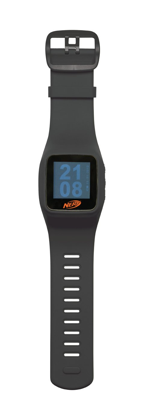 LEXIBOOK Nerf Multimedia Watch - 多功能儿童智能手表，防水运动设计，适合户外探险、校园安全及日常佩戴