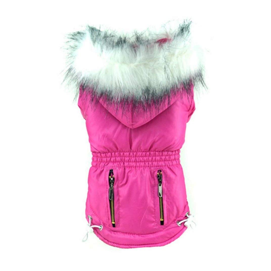 **Waterproof Dog Jacket with Faux Fur Hood - Warm Winter Dog Coat for Small & Large Breeds - Windproof & Reflective for Snow, Rain & Outdoor Adventures - Perfect for Hiking, Camping & Daily Walks - Ideal for Cold Weather, Night Walks & Pet Safety - Great for Snowy Days, Rainy Walks & Evening Pet Safety**