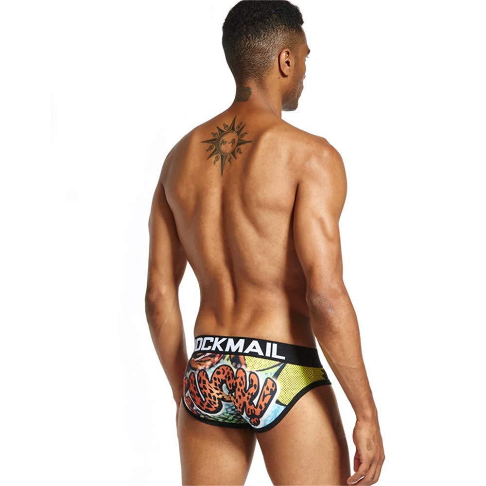 **JOCKMAIL Men's Underwear - Soft Cotton Briefs with Fun Prints - Comfortable & Breathable for Daily Wear, Workout & Lounge**