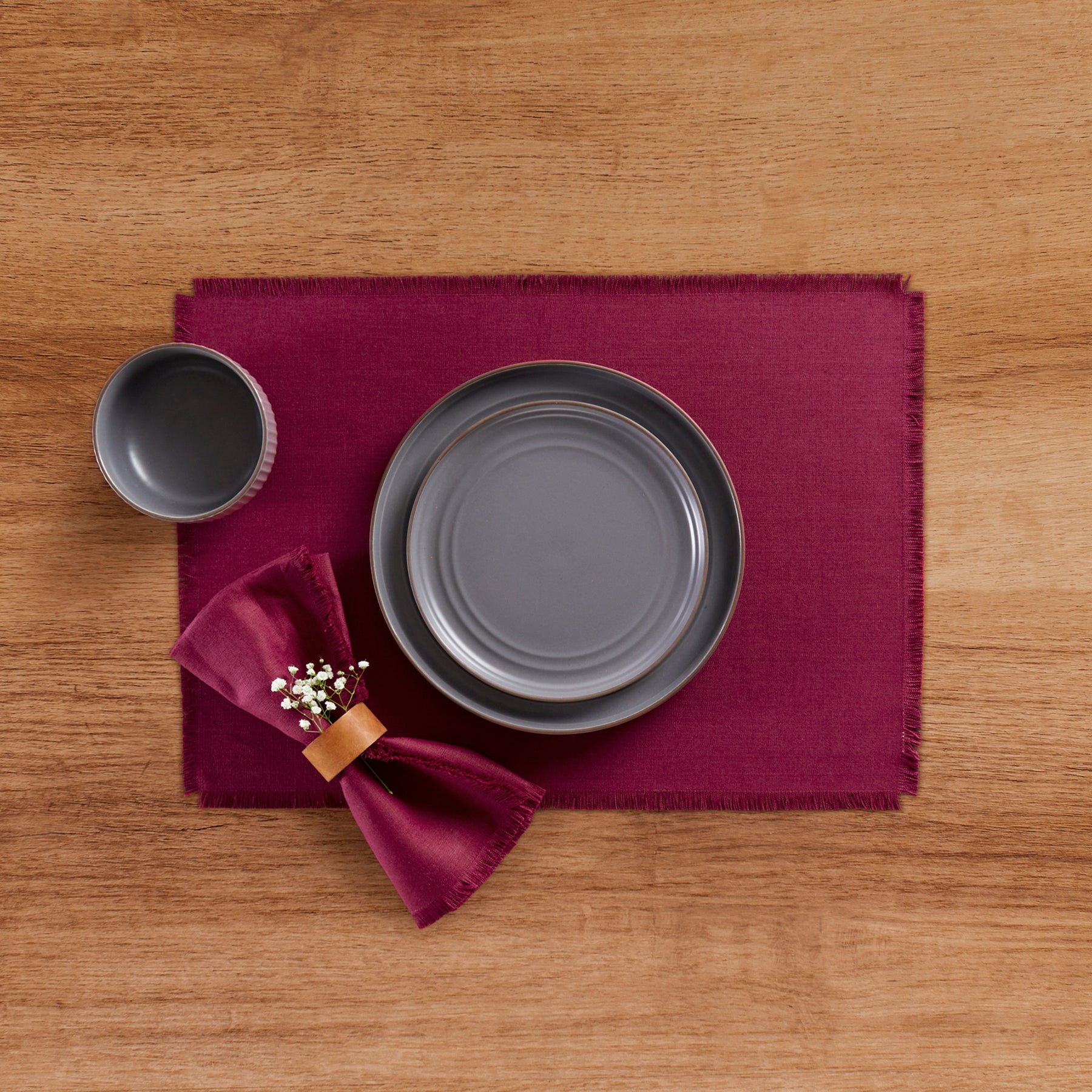 Stylish Fringe Placemats Set of 4 - Boho Chic Table Decor for Dining Room, Kitchen, or Outdoor Entertaining