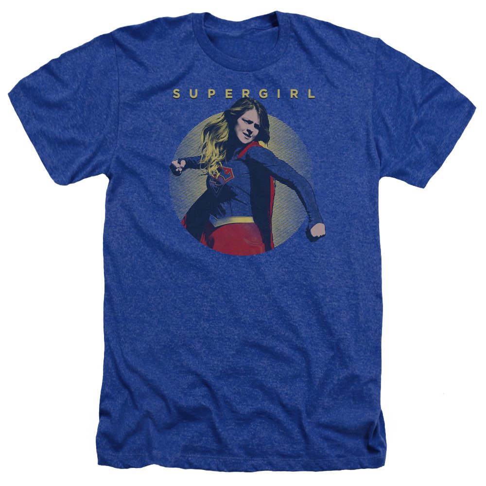 Supergirl Classic Hero Unisex Heather T-Shirt for Adults - Comfortable Cotton Tee for Men & Women - Perfect for Cosplay, Comic Con & Casual Wear