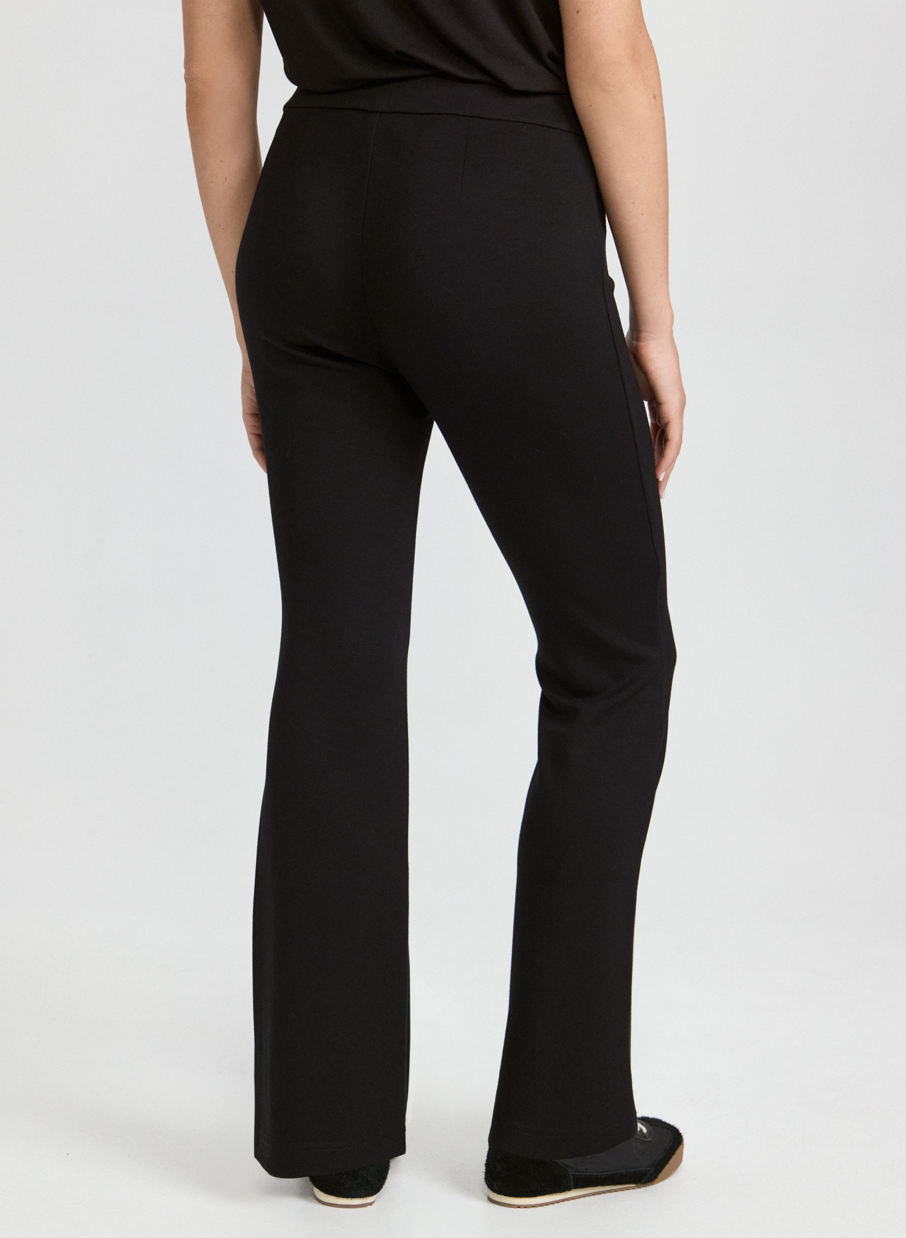 Flare Leg Scuba Pants for Women - High Waisted Yoga Pants with Pockets - Stretchy Comfortable Workout Pants for Yoga, Running, Gym & Lounge Wear