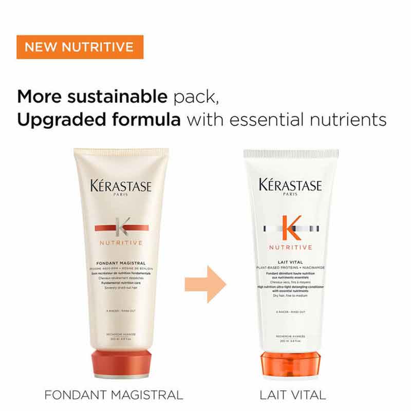 Kérastase Nutritive Ultra Light Detangling Conditioner for Dry Hair - Hydrating & Frizz Control | Perfect for Daily Hair Care & Salon-Quality Results at Home