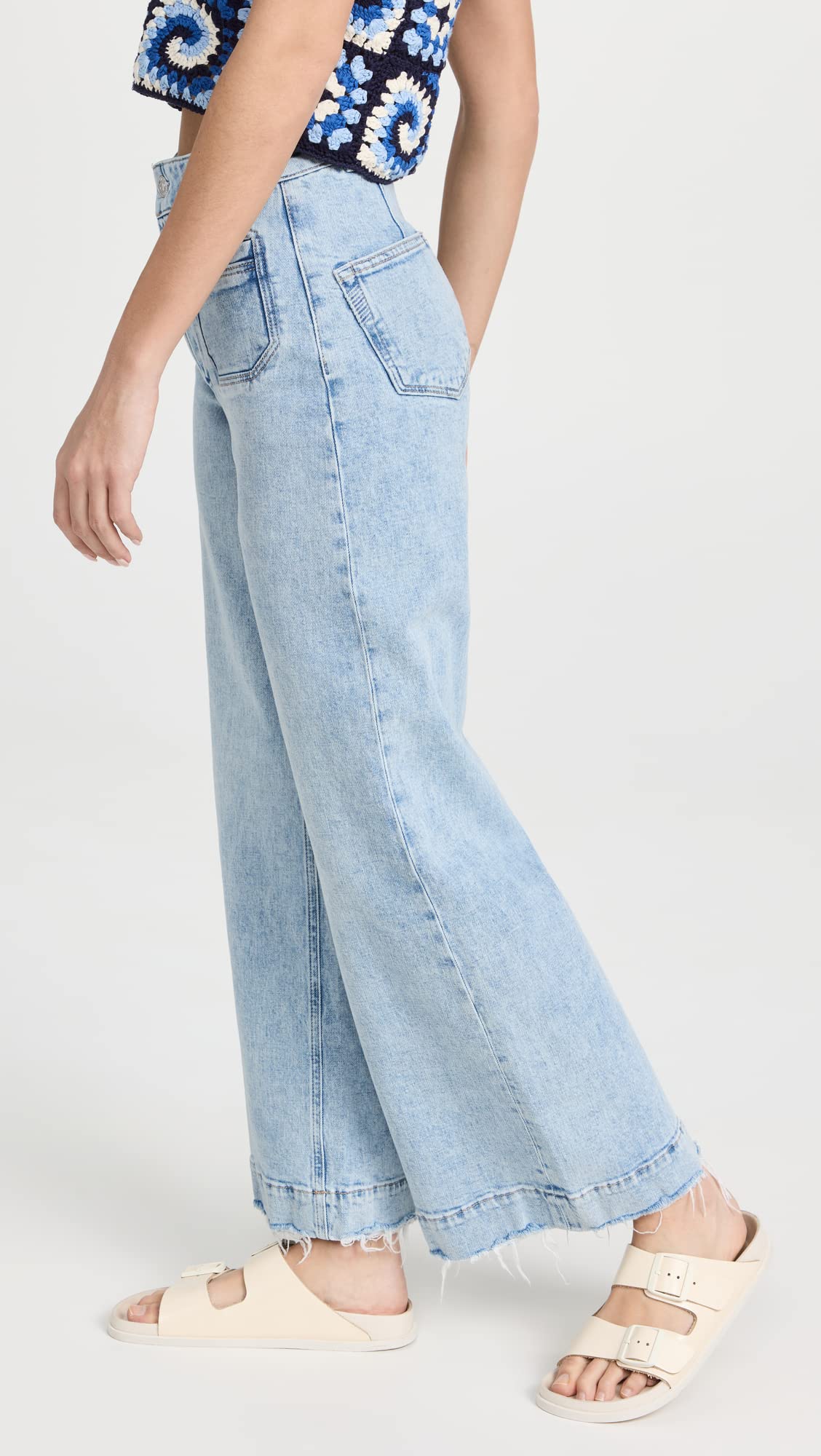PAIGE Women's Harper High-Rise Ankle Jeans with Patch Pockets | Slim Fit Stretch Denim for Casual & Work Outfits | Comfortable & Stylish Everyday Wear