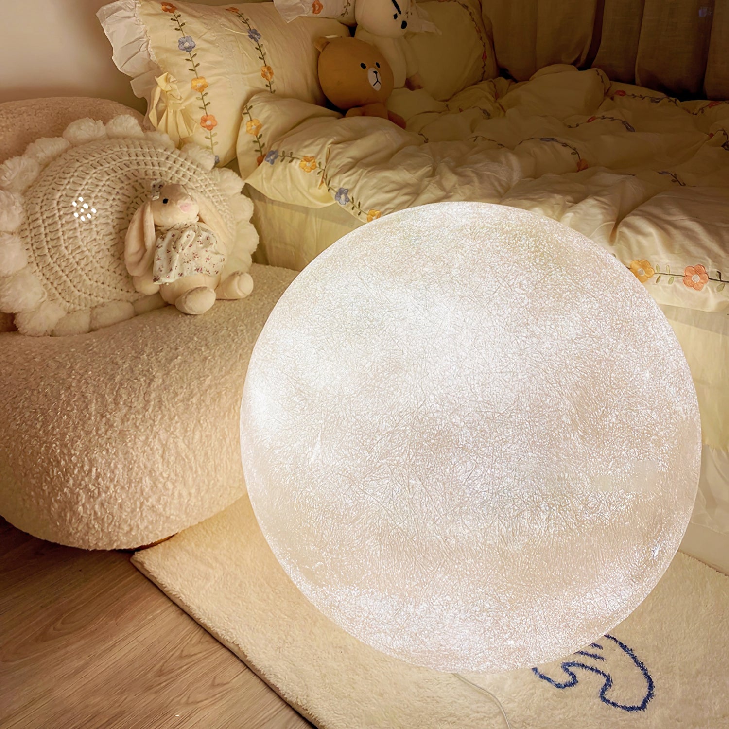 Moon Table Lamp - Modern LED Night Light for Bedroom, Nursery, Living Room | Soft Glow & Energy Efficient | Perfect for Reading, Relaxing & Decor