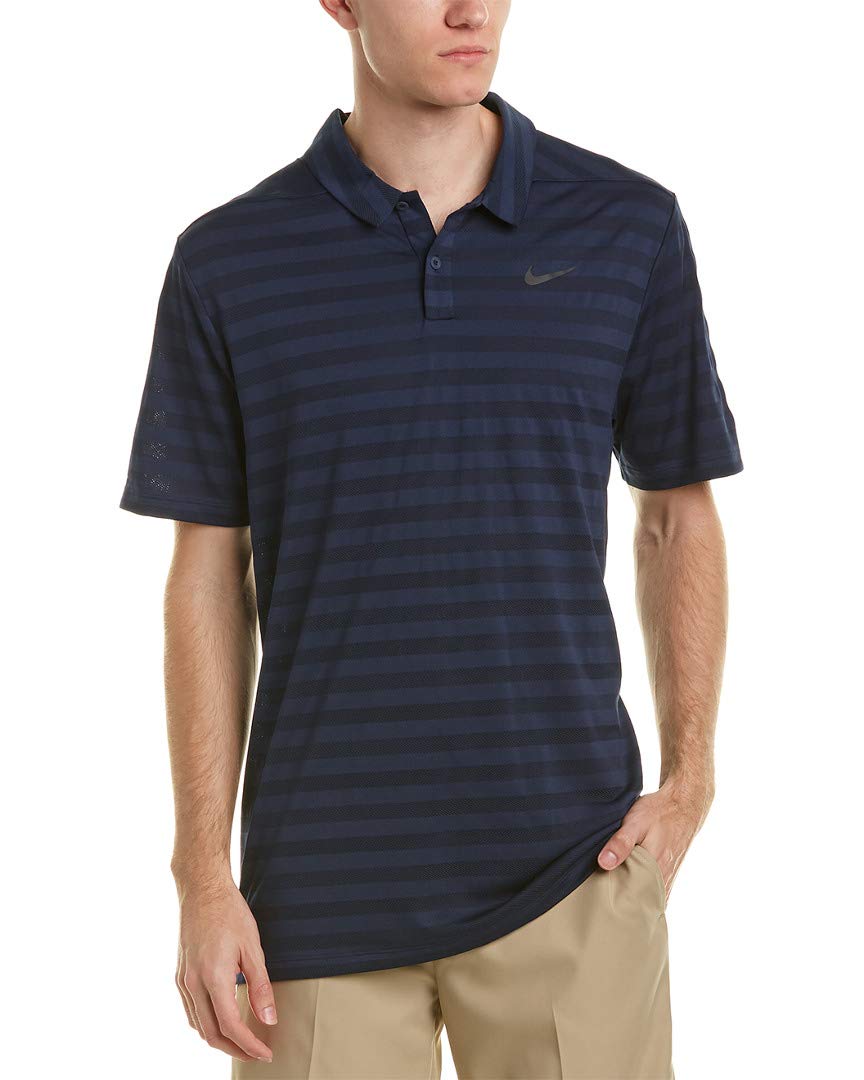 Nike Men's Dry Stripe Golf Polo Shirt - Moisture-Wicking Performance Tee for Golf, Casual Wear & Outdoor Activities