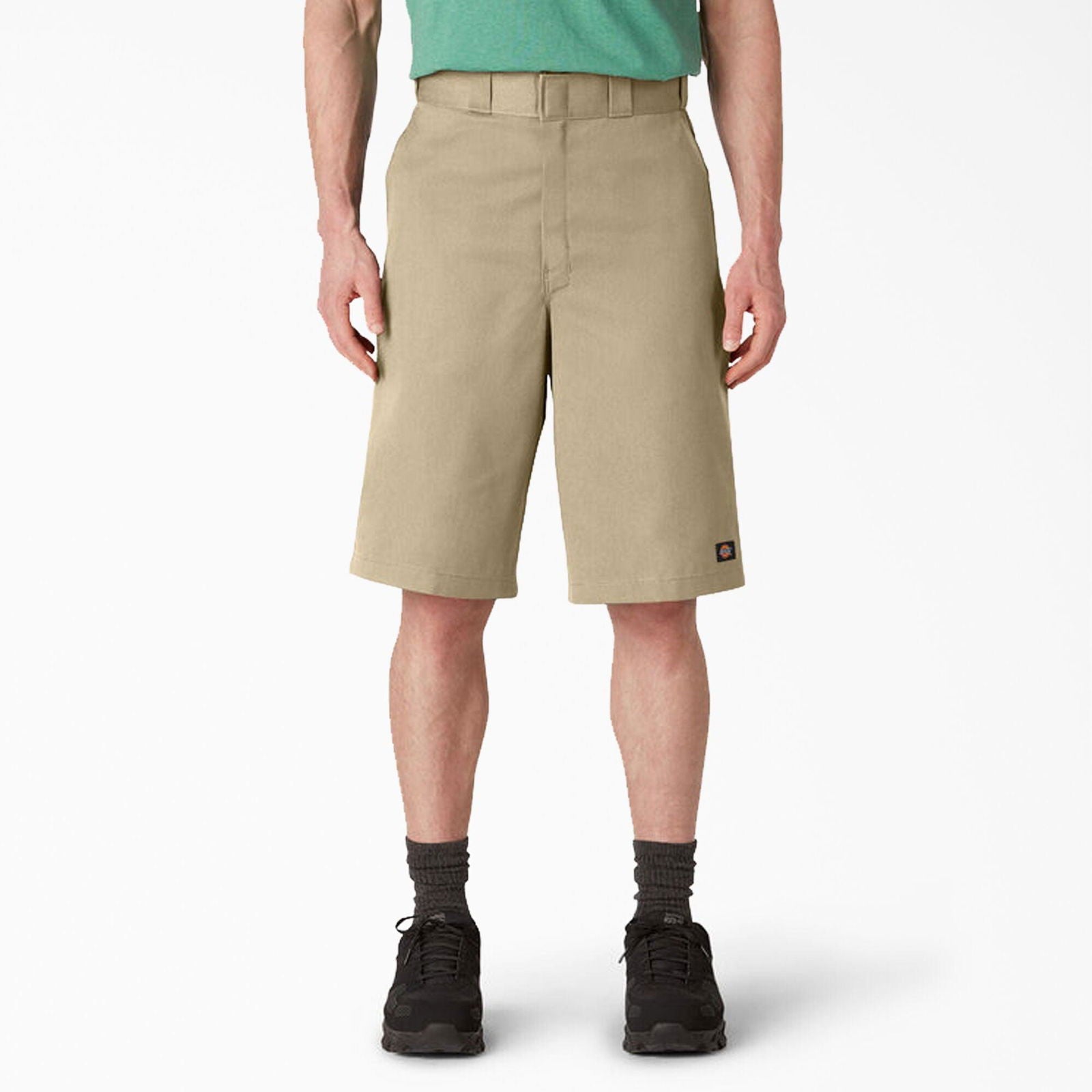 13 Loose Fit Multi-Pocket Work Shorts for Men - Comfortable Khaki Cargo Shorts for Outdoor Work, Hiking & Casual Wear