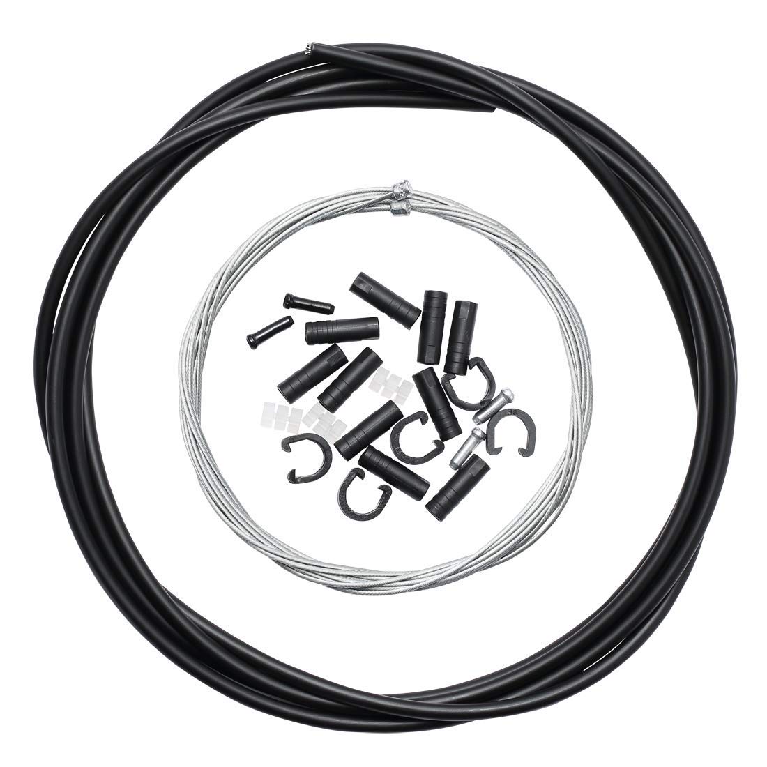 Dymoece Bicycle Shifter Cable Housing Kit - Compatible with Shimano & SRAM Derailleurs - Durable Bike Brake Cable Hose for MTB and Road Bikes - Perfect for Gear Shifting and Braking System Upgrades
