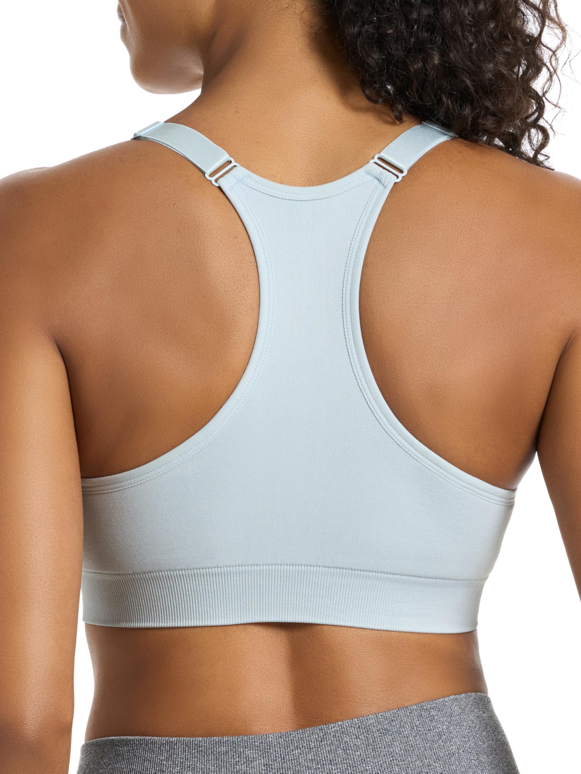 PUMA Women's 2 Pack Seamless Sports Bra - Comfortable Workout Bras for Running, Yoga & Gym - Moisture Wicking & Supportive Activewear for Women