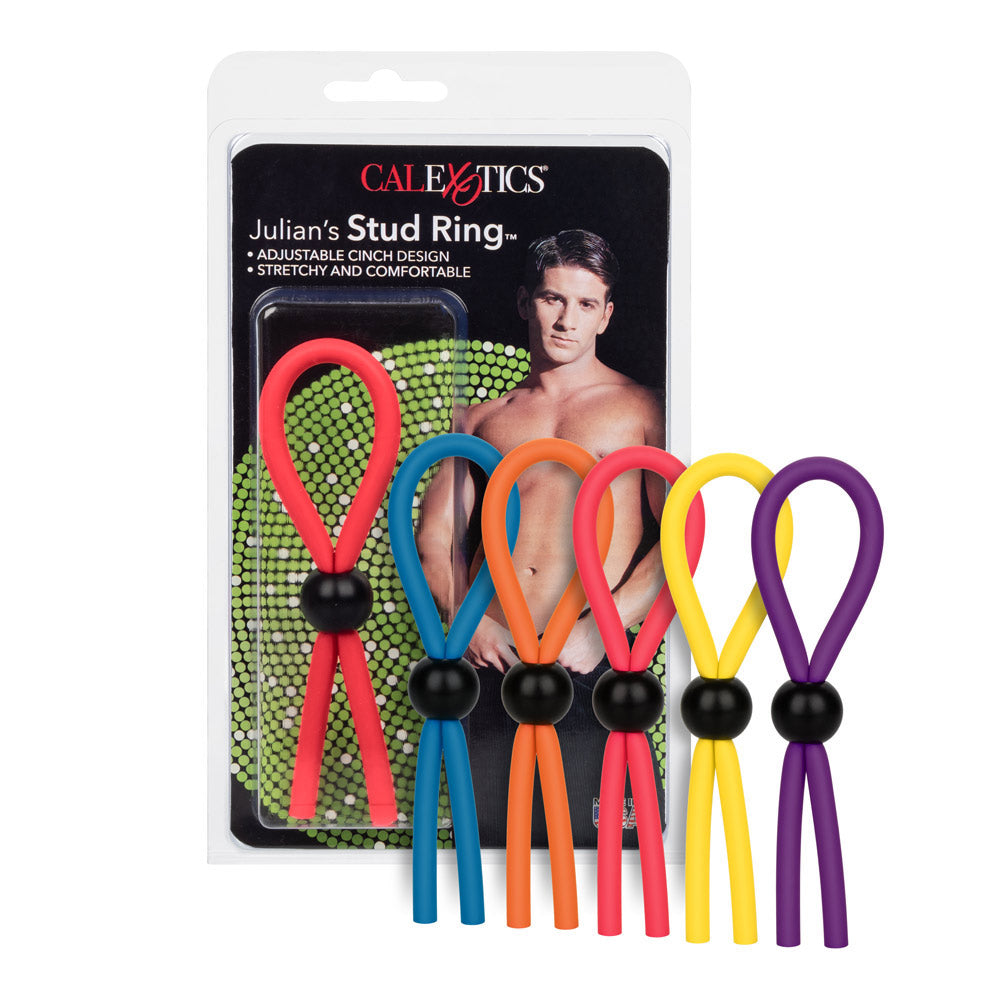 Julian's Stud Ring Cock Lasso - Premium Stainless Steel Adjustable Cock Ring for Men - Enhance Intimacy & Performance - Perfect for Couples & Solo Play
