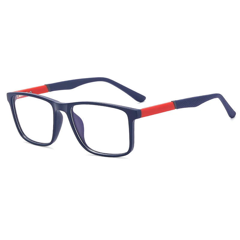 CCspace Unisex Full Rim Square TR90 Titanium Eyeglasses Frame 57307 - Lightweight & Durable Glasses for Work, Reading & Everyday Wear