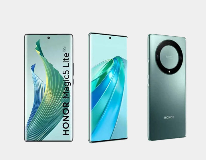 Honor Magic5 Lite 5G Smartphone - 256GB ROM 8GB RAM, Dual SIM GSM Unlocked, Green - Perfect for Travel, Business & Gaming | Fast 5G Connectivity & Long Battery Life