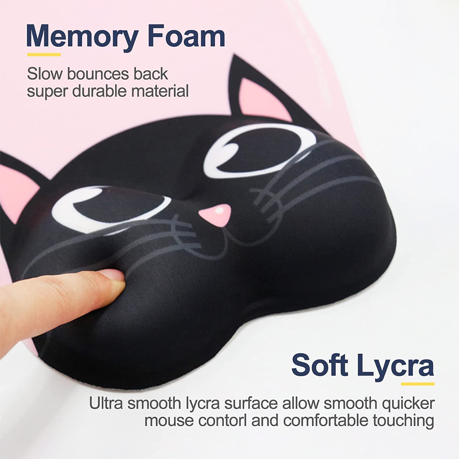 Custom Gaming Mouse Pad with Photo Personalization & Wrist Support - Non-Slip Rubber Base Ergonomic Mouse Mat for PC, Laptop, Office & Home Use - Perfect for Gamers, Anime Fans & Computer Workstations